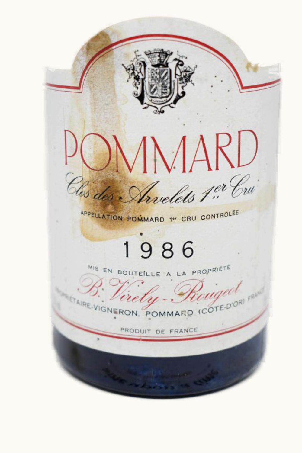 Domaine Virely Rougeot Domaine VIrely Rougeot Clos de Arvelets Pommard Les Premier Cru Cote Beaune, 1980