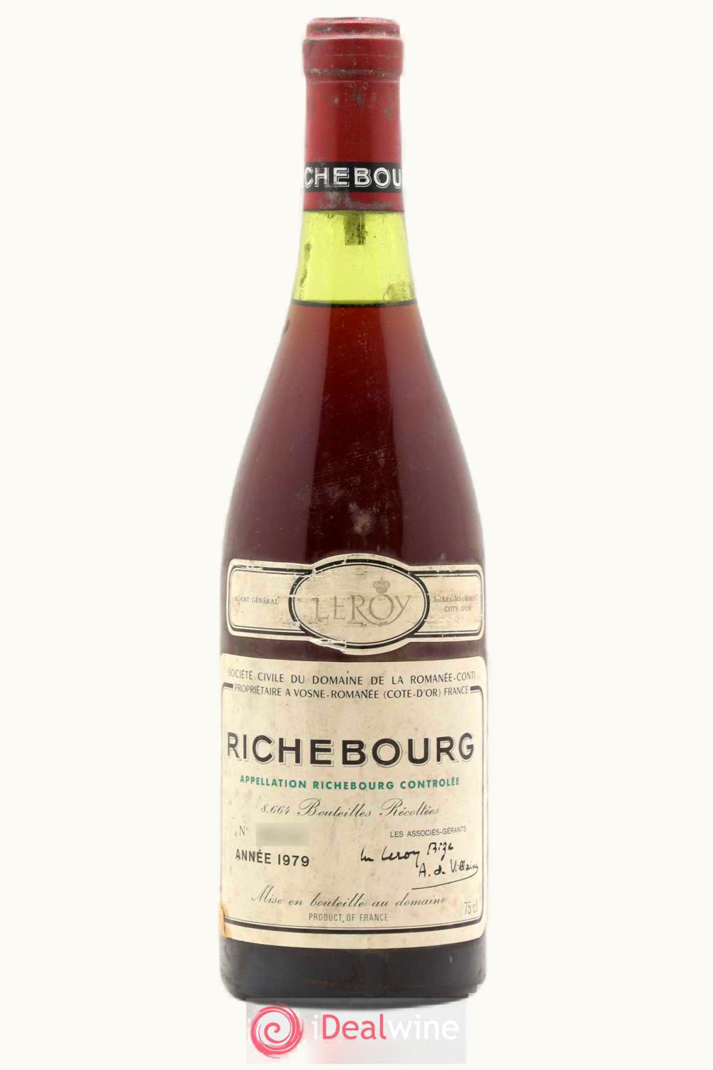 Domaine de la Romanée-Conti Domaine de la Romanée-Conti Grand Cru Cote Nuit Richebourg Vosne, 1979