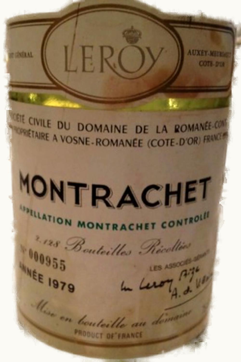 Domaine de la Romanée-Conti Domaine de la Romanée-Conti Montrachet Grand Cru Cote Beaune Le Puligny, 1979