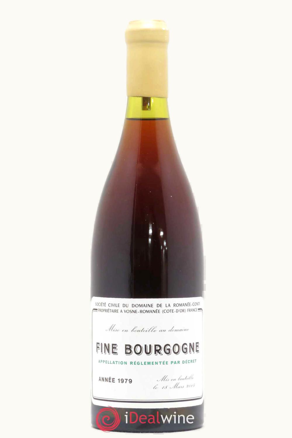 Domaine de la Romanée-Conti Domaine de la Romanée-Conti Marc Eau Vie Bourgogne, 1979