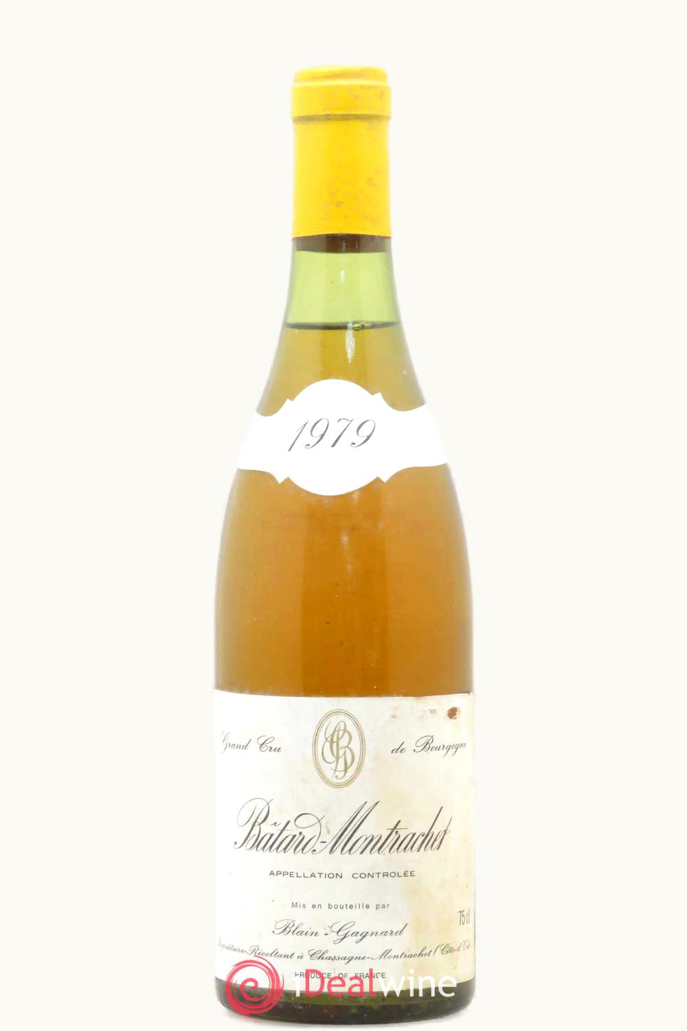 Domaine Blain Gagnard Domaine Blain Gagnard Grand Cru Batard Montrachet Puligny Cote de Beaune, 1979