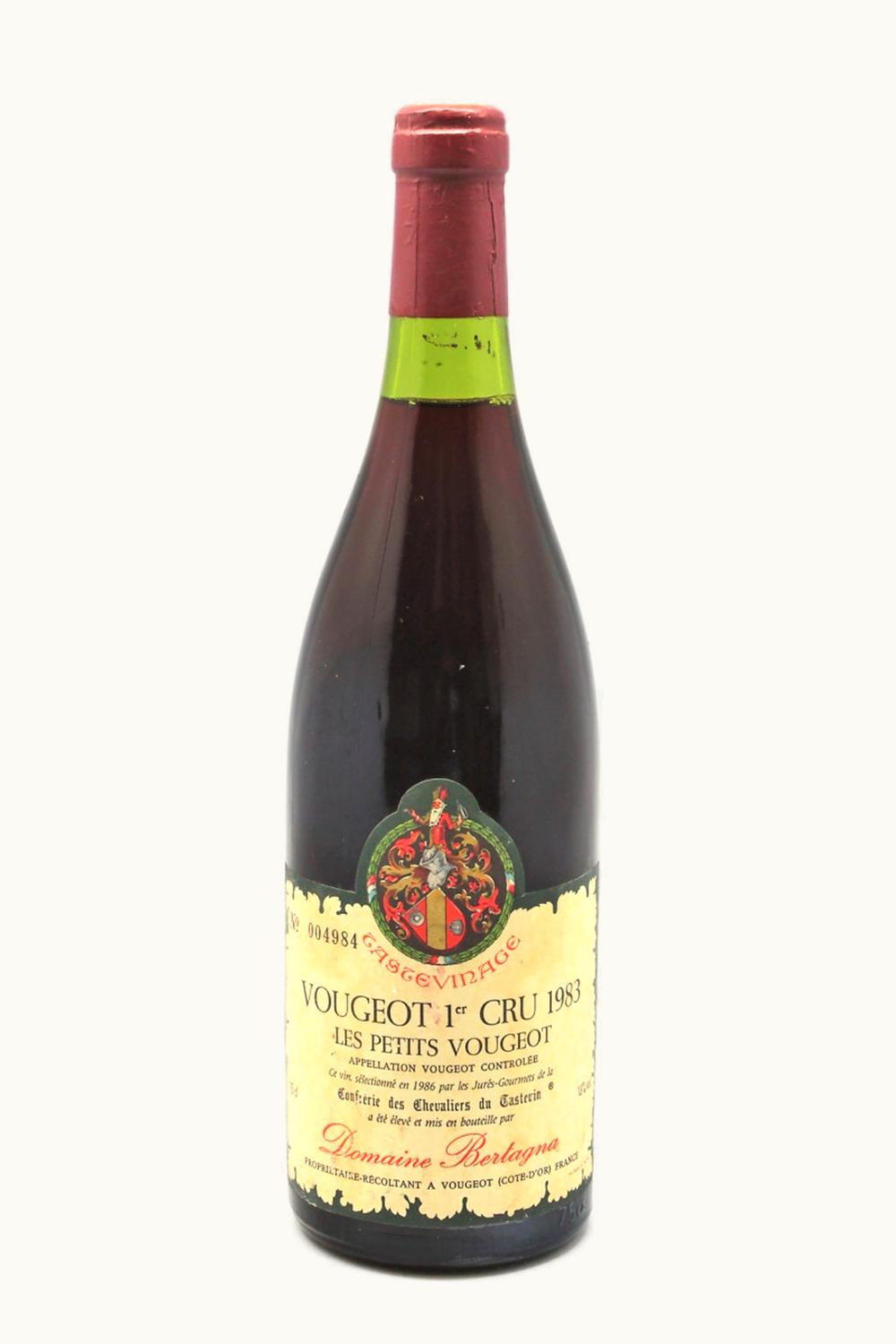 Domaine Bertagna Les Petit Vougeot Premier Cru Cote de Nuit Burgundy, 1979