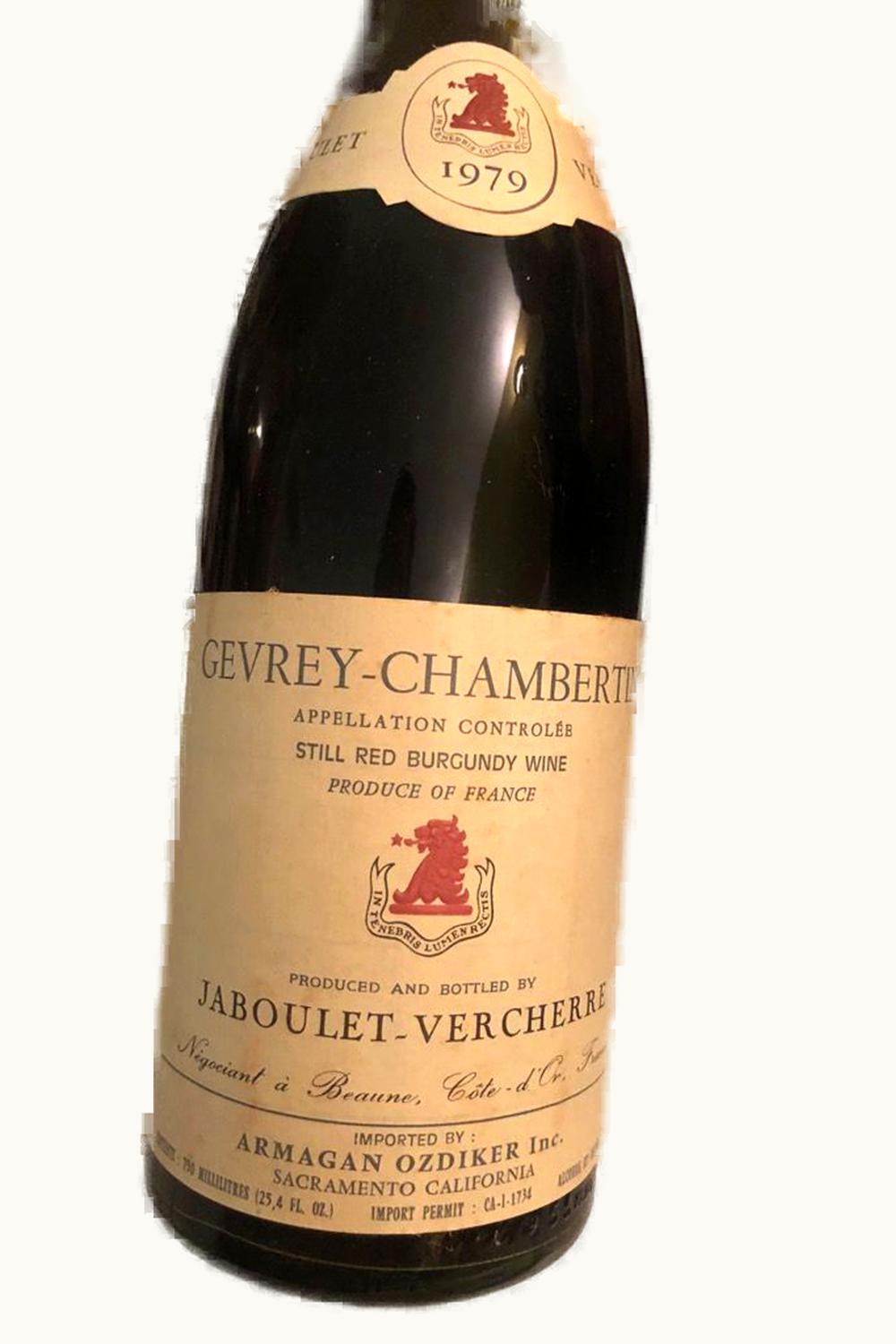 Jaboulet Verchère Gevrey Chambertin Cote de Nuit Burgundy, 1979