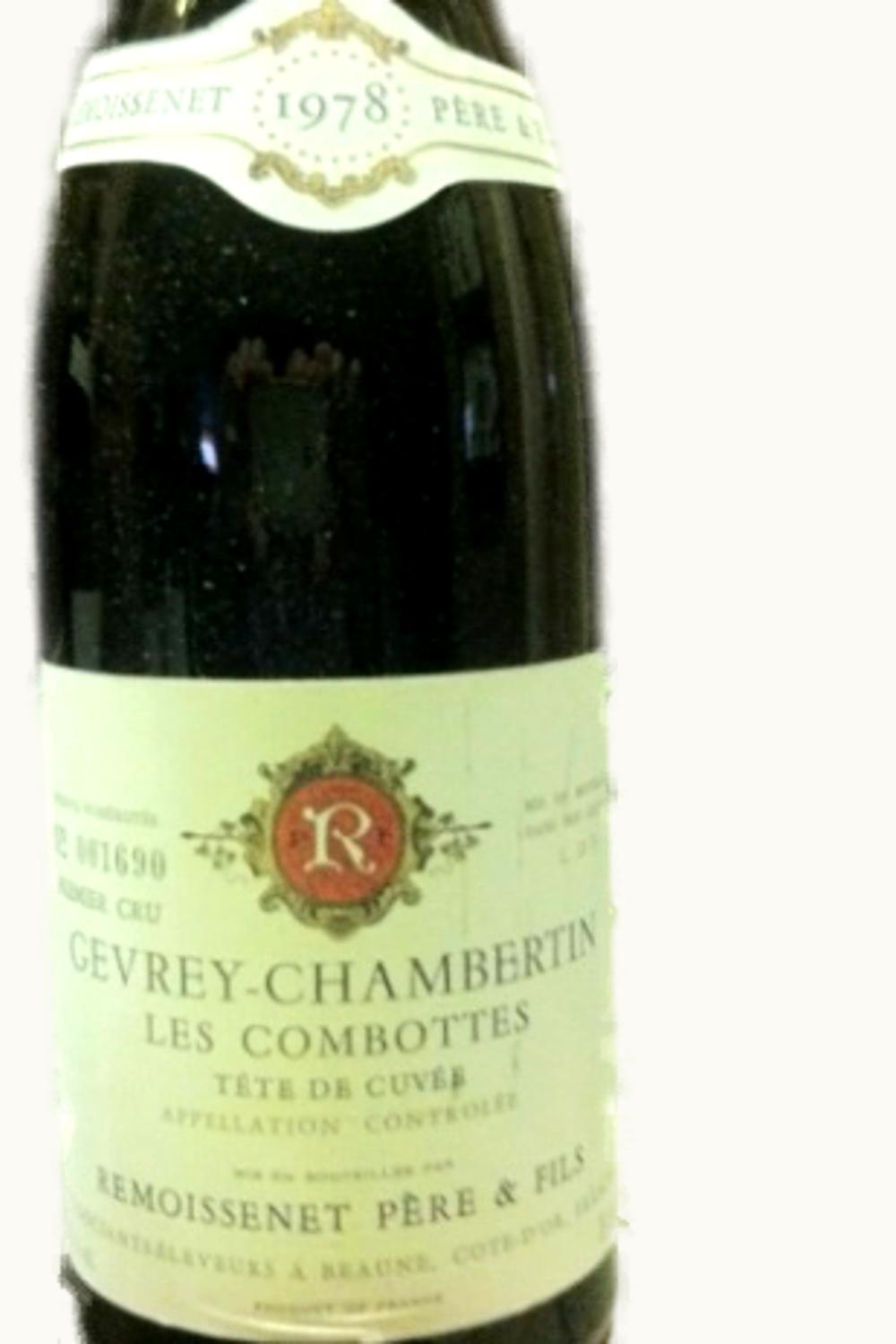 Remoissenet Père & Fils Aux Combottes Gevrey-Chambertin Premier Cru, 1979