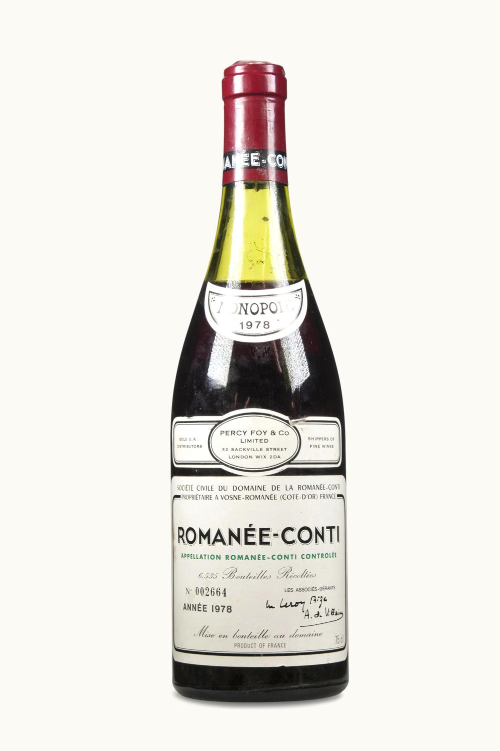 Domaine de la Romanée-Conti Domaine de la Romanée-Conti Grand Cru Côte de Nuit Richebourg, 1978