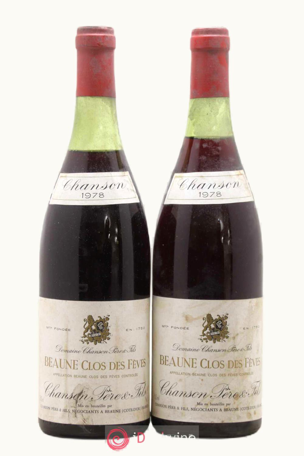 Chanson Père & Fils Clos des Fèves Monopole Beaune Les Premier Cru, 1978