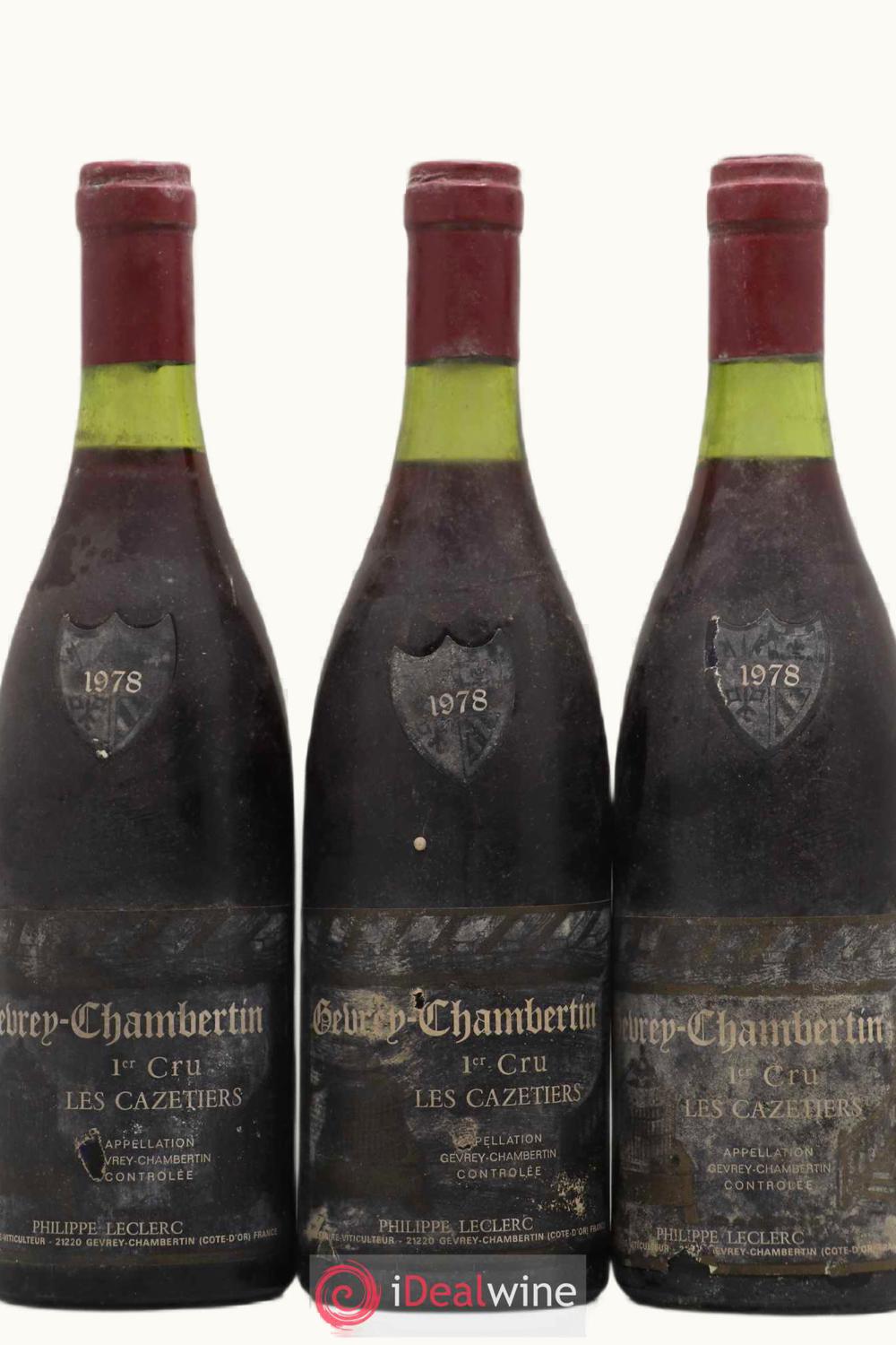 Domaine Philippe Leclerc Domaine Philippe Leclerc Les Cazatiers Gevrey-Chambertin Premier Cru, 1978