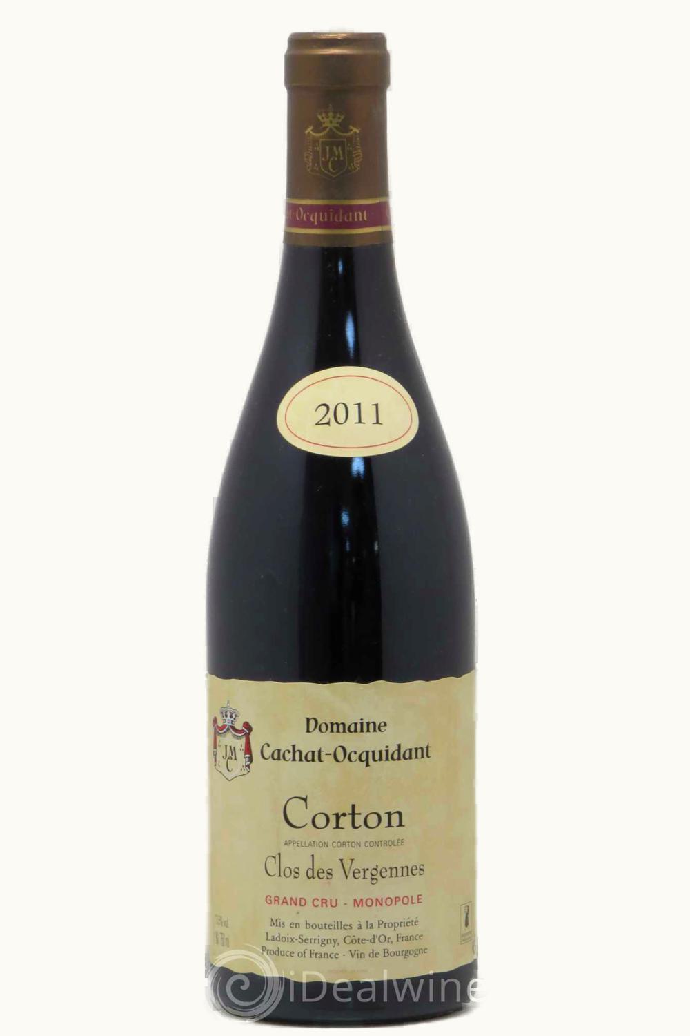Domaine Cachat-Ocquidant Domaine Cachat-Ocquidant Corton Clos de Vergennes Grand Cru Monopole Côte de Beaune, 1978