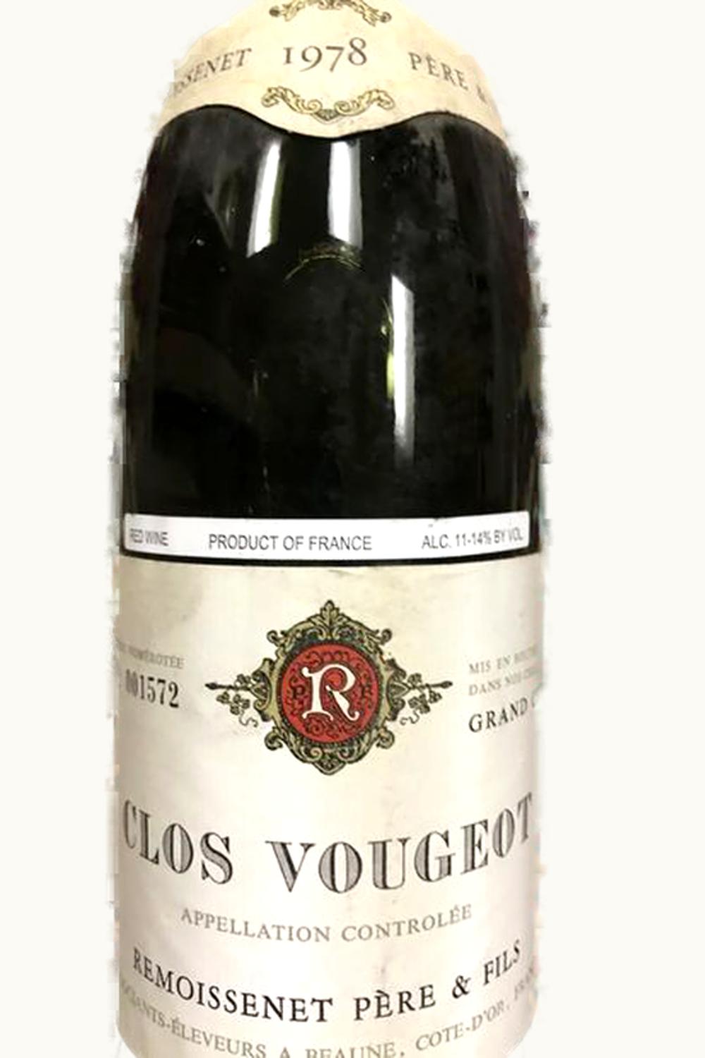 Remoissenet Père & Fils Grand Cru Côte de Nuit Clos de Vougeot, 1978