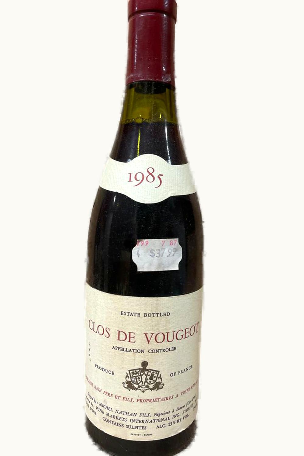 Domaine Daniel Rion Grand Cru Côte de Nuit Clos de Vougeot, 1978