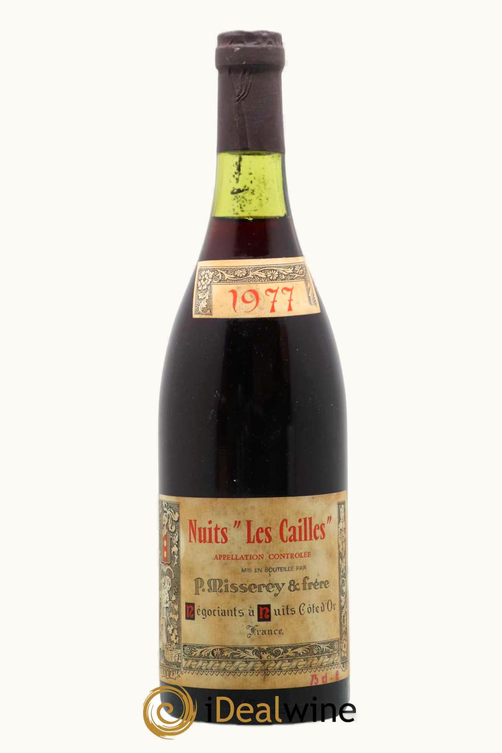 P. Misserey P. Misserey Les Cailles Nuit St Georges, 1977