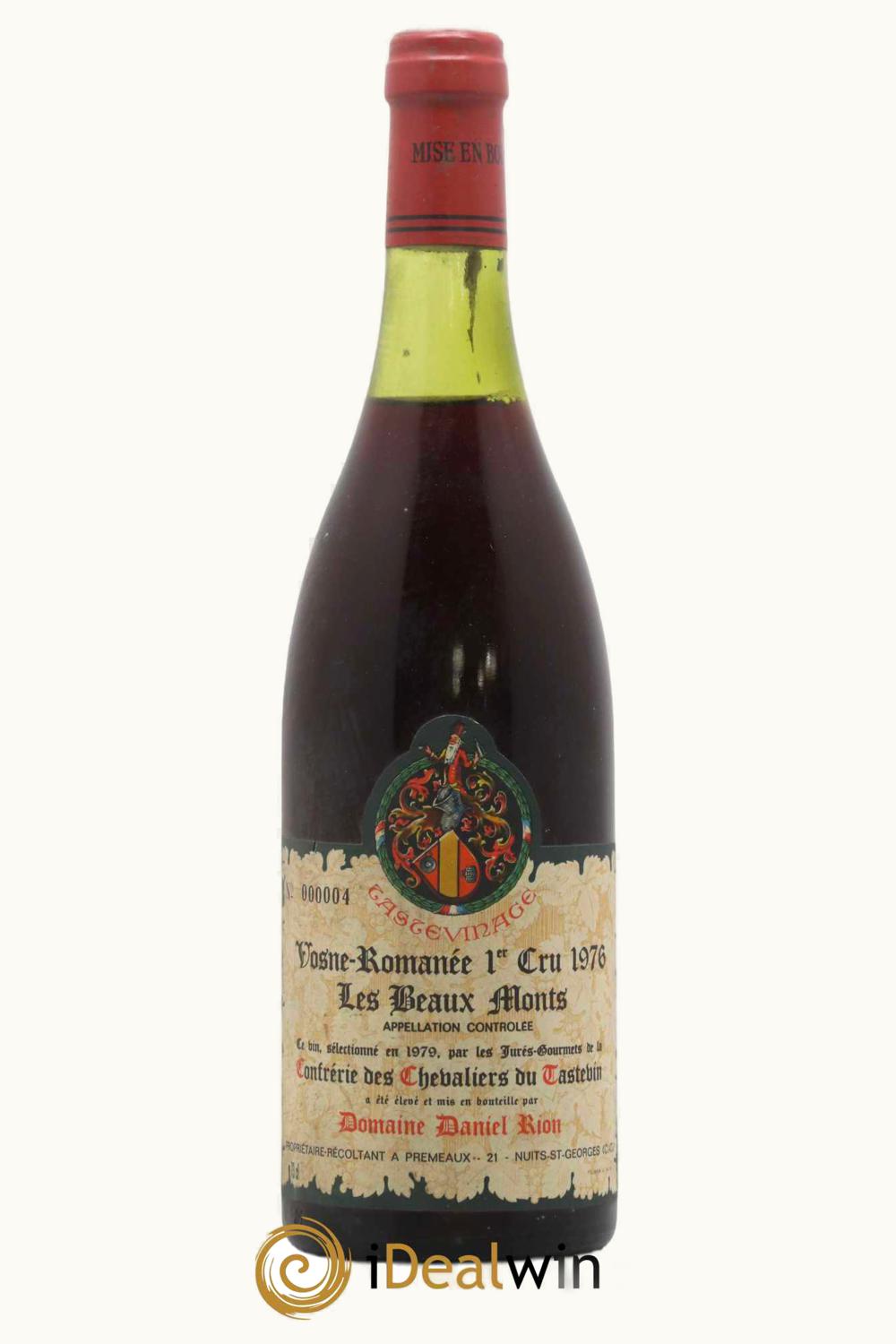 Domaine Daniel Rion Domaine Daniel Rion Les Beau Mont Vosne-Romanée Premier Cru, 1976