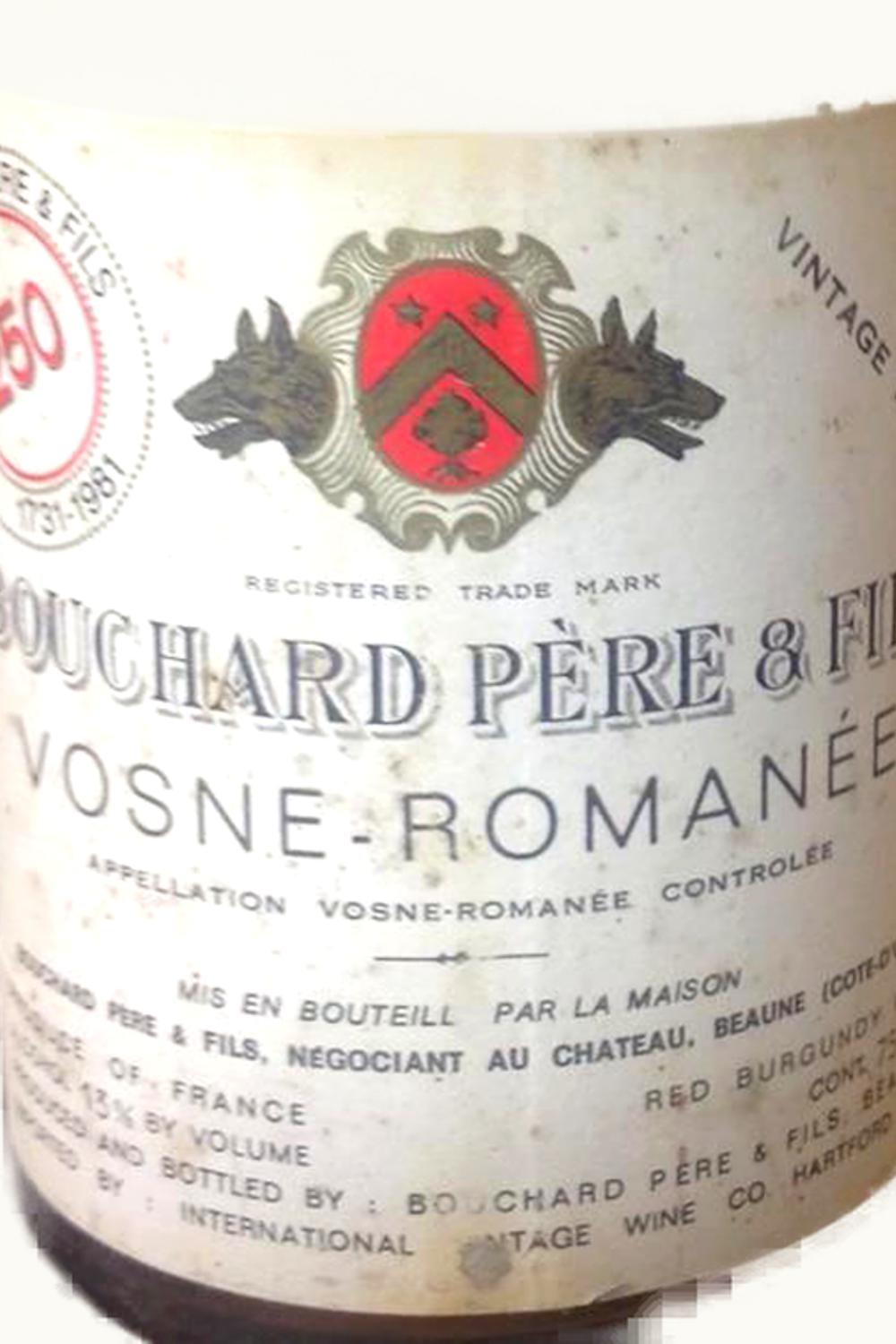 Bouchard Père & Fils Bouchard Père & Fils Premier Cru Vosne-Romanée Aux Raignots, 1976