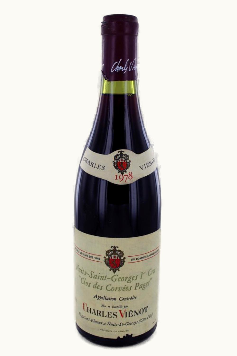 Charles Vienot Charles Vienot Clos de Corvée Pagets, Nuit-St-Georges Premier Cru, Côte de Nuit, 1974