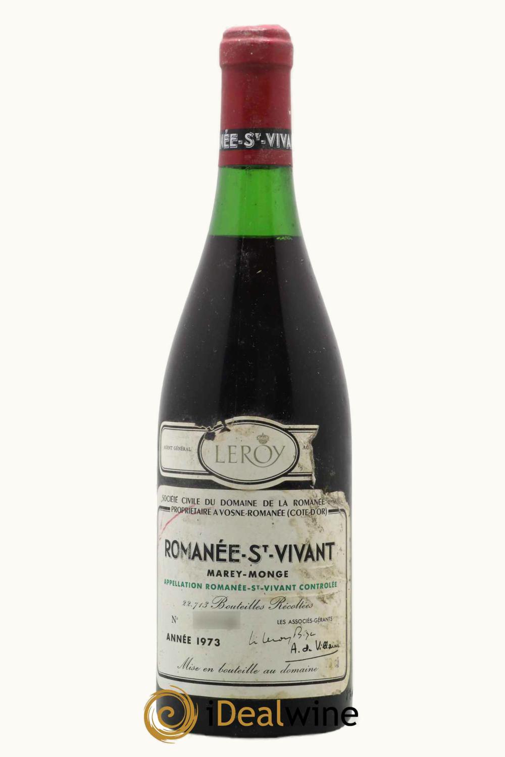 Domaine de la Romanée-Conti Domaine de la Romanée-Conti St. Vivant Grand Cru, Côte de Nuit, Vosne, 1973