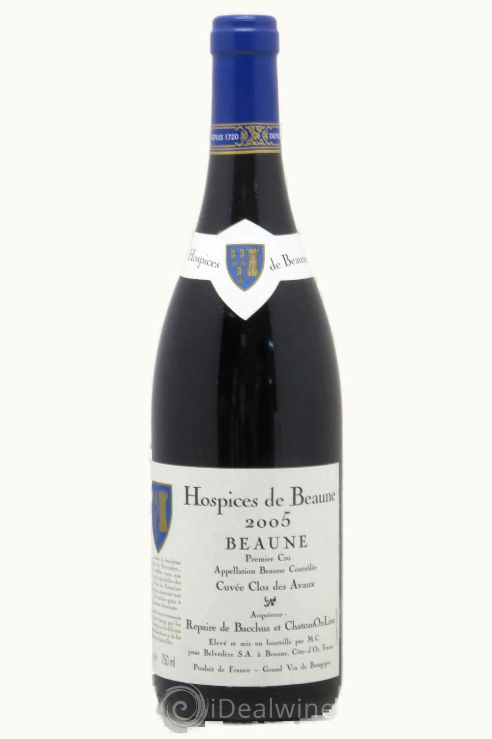 Hospices de Beaune Hospices de Beaune Cuvée Clos des Avaux, Premier Cru, Beaune, Les, Côte de Beaune, 1973