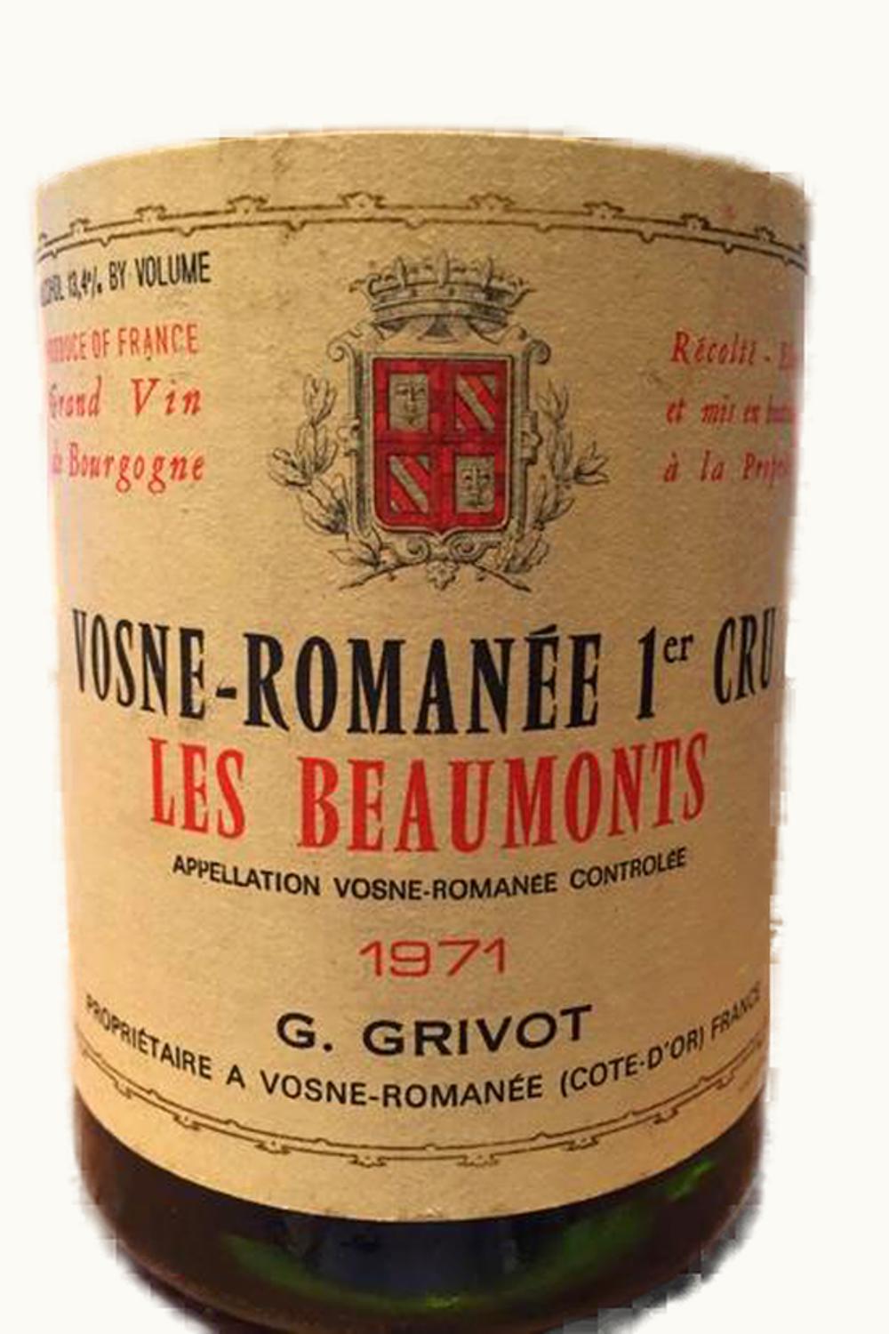 Domaine Jean Grivot Domaine Jean Grivot Vosne-Romanée Premier Cru Côte de Nuit, 1972