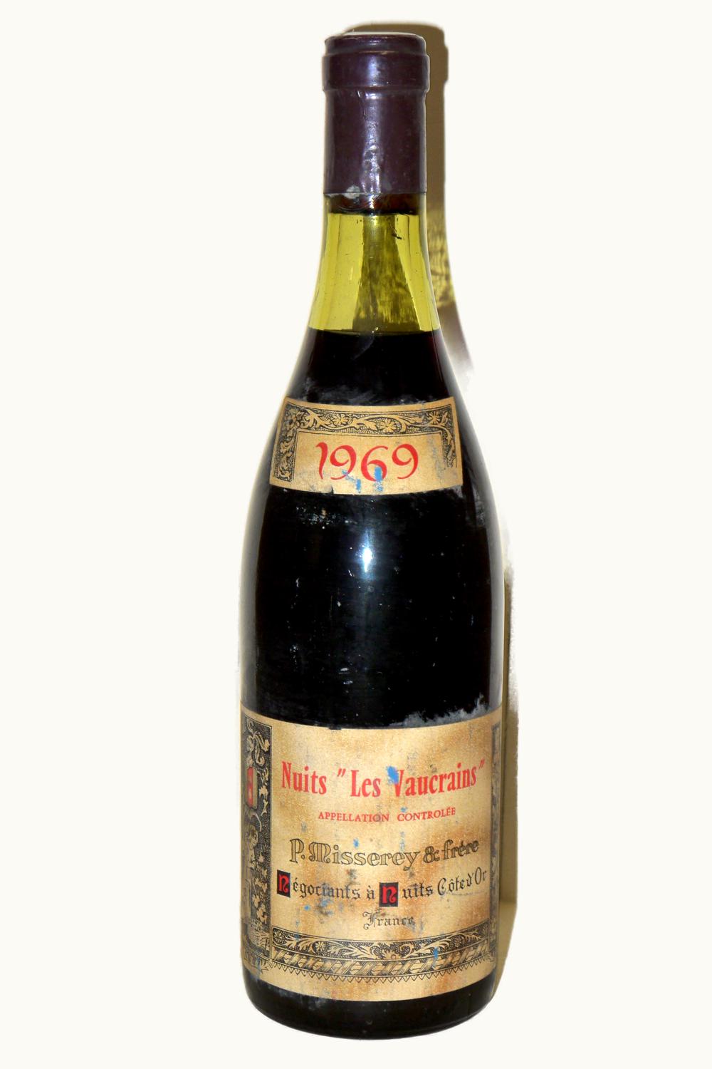 P. Misserey P. Misserey Les Vaucrains Nuit St. George Premier Cru Côte de Nuit, 1972