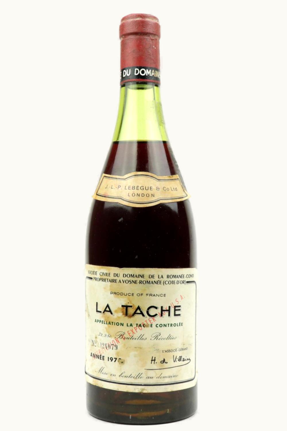 Domaine de la Romanée-Conti Domaine de la Romanée-Conti Tâche Grand Cru Monopole Côte Nuit Vosne, 1970