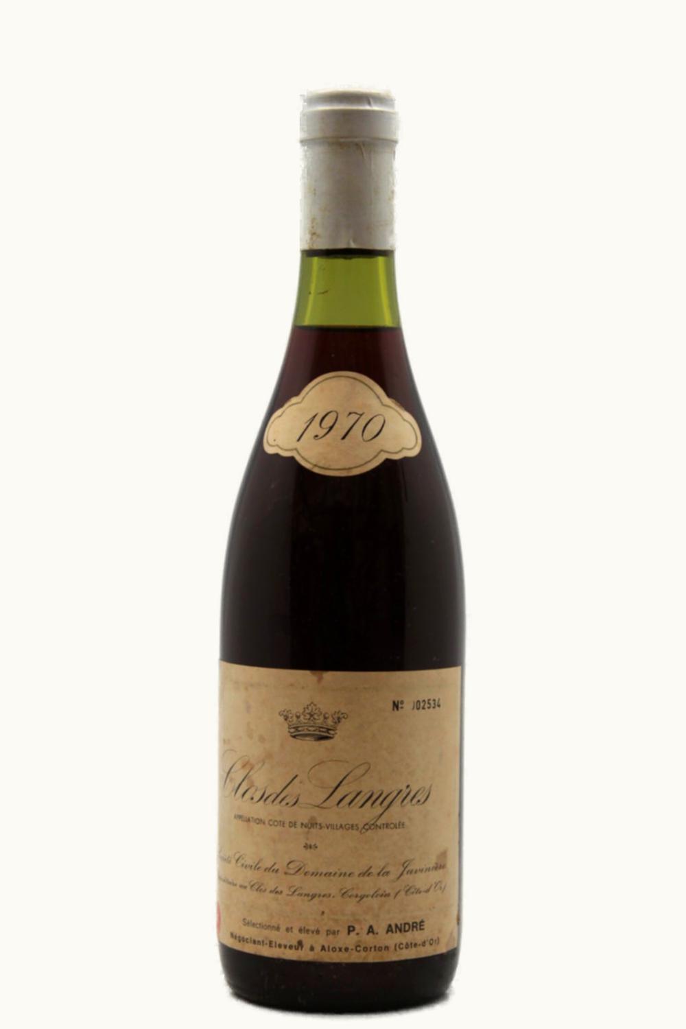 Domaine de la Juvenière Domaine de la Juvenière Côte Nuit Village Clos Langres, 1970