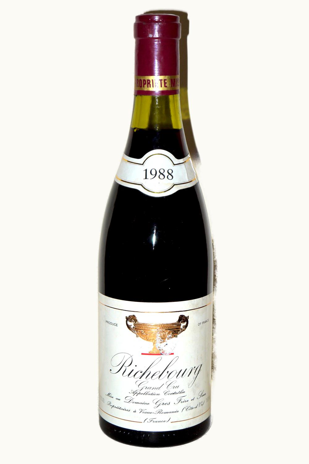 Domaine Gros Frère & Soeurs Domaine Gros Frère & Soeurs Grand Cru Richebourg Vosne Romanée, 1970