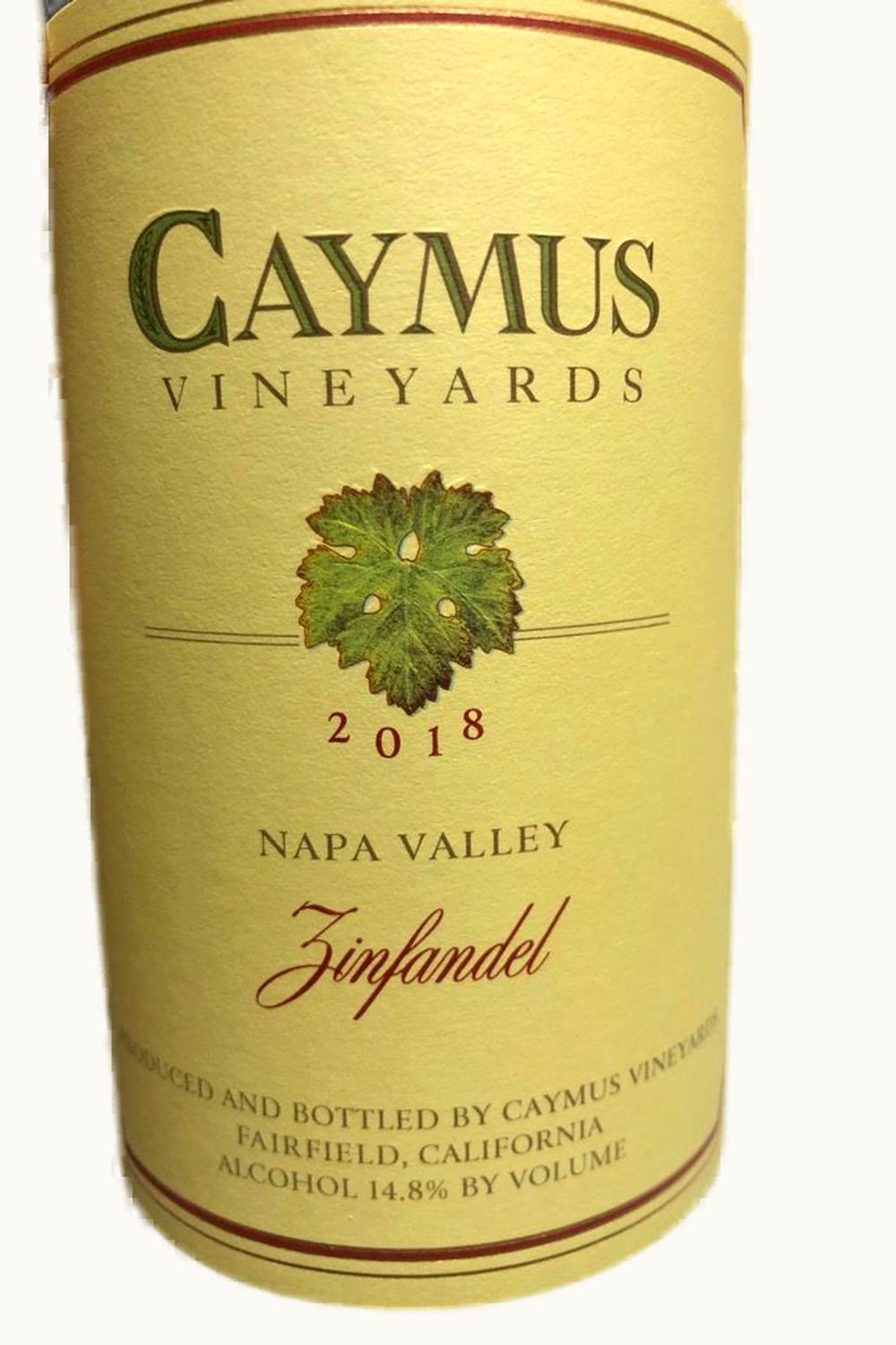 Caymus Vineyards Caymus Vineyards Zinfandel, 2018