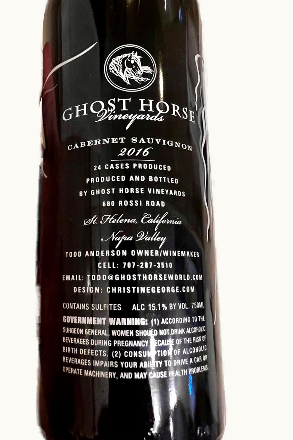 Ghost Horse Ghost Horse Cab Sauv, 2017