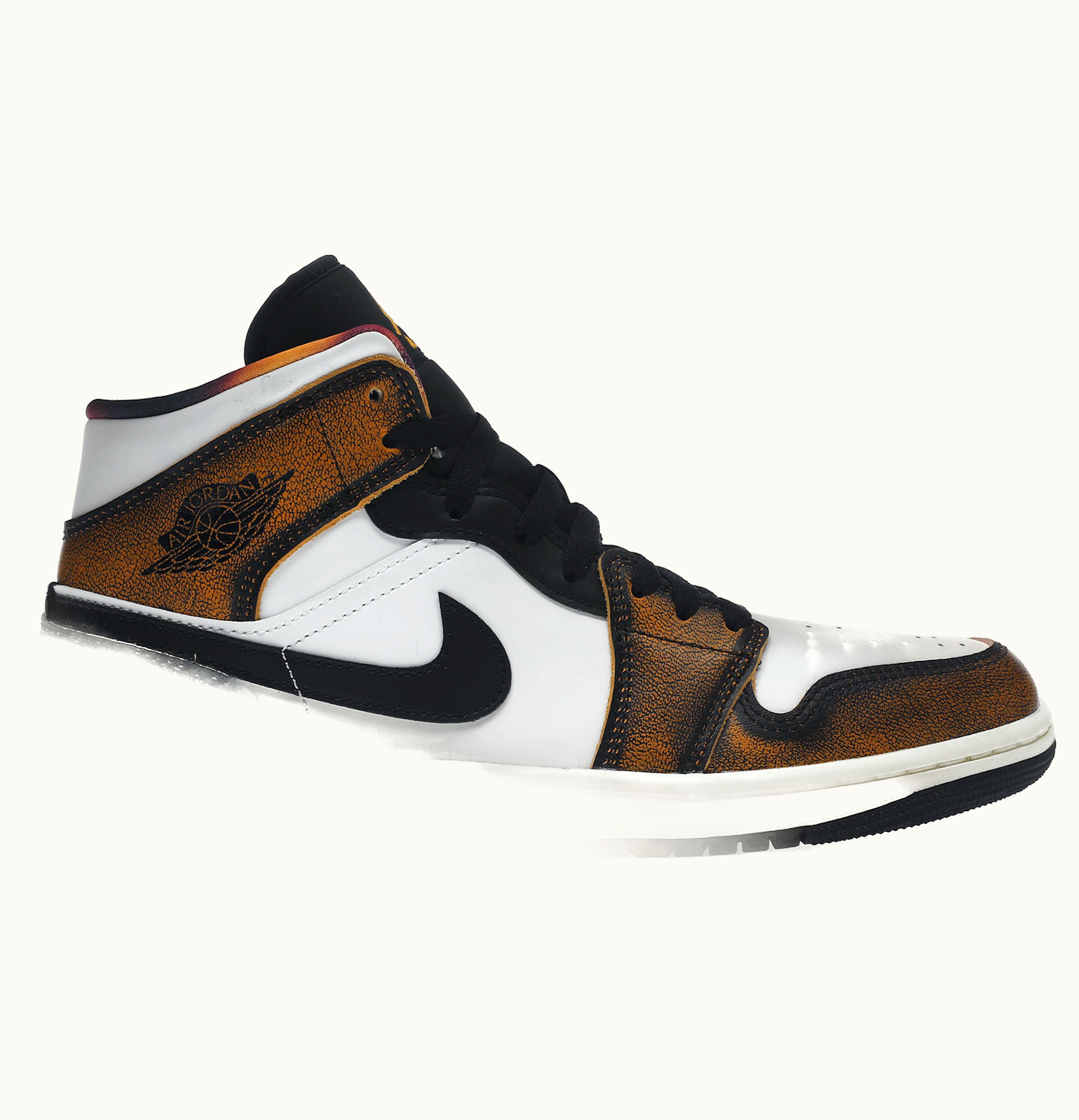 Jordan Air Jordan 1 Mid SE Orange Wear Away