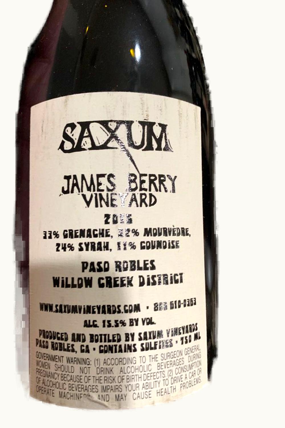 Saxum Saxum James Berry, 2015