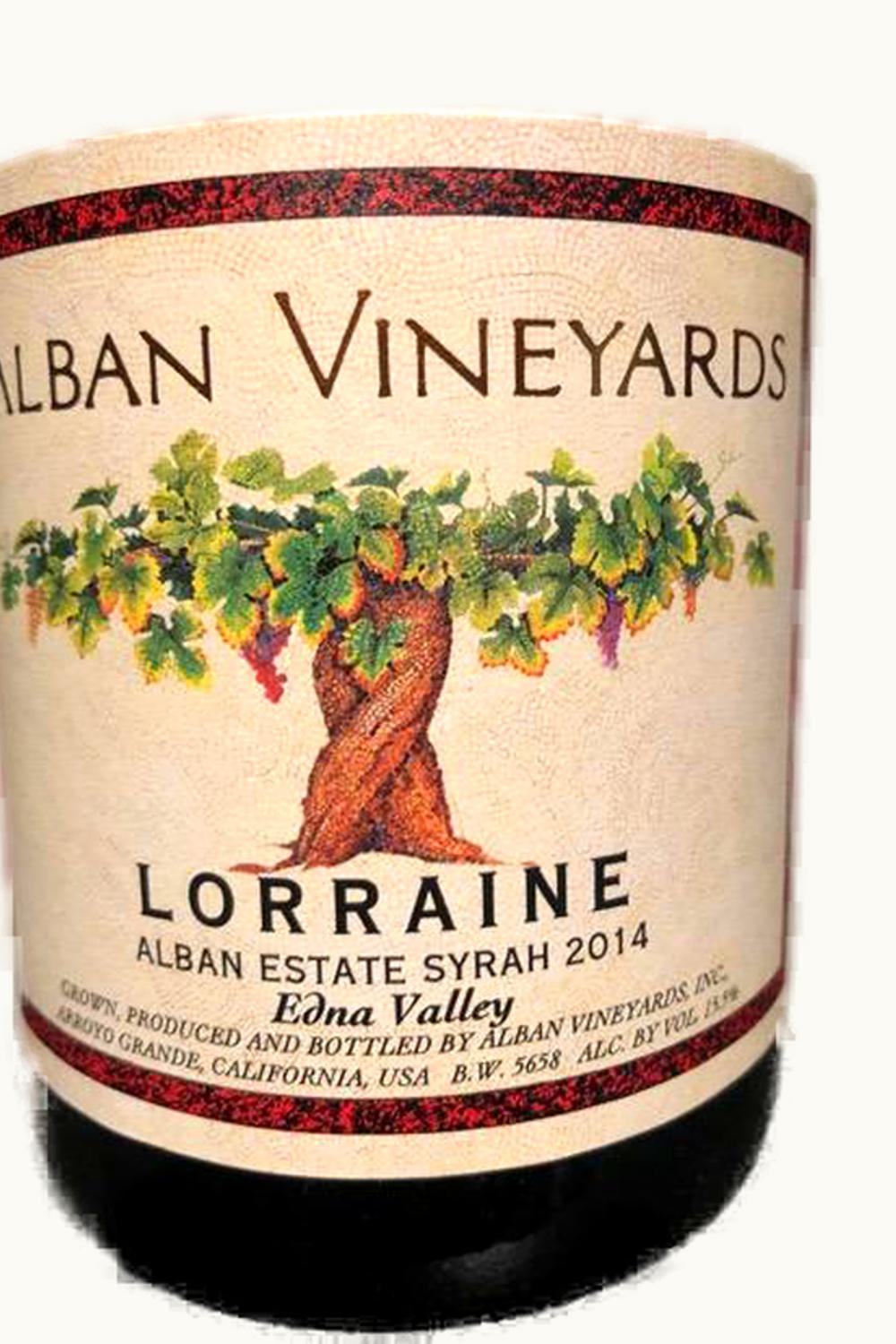 Alban Alban Lorraine Estate Syrah, 2014