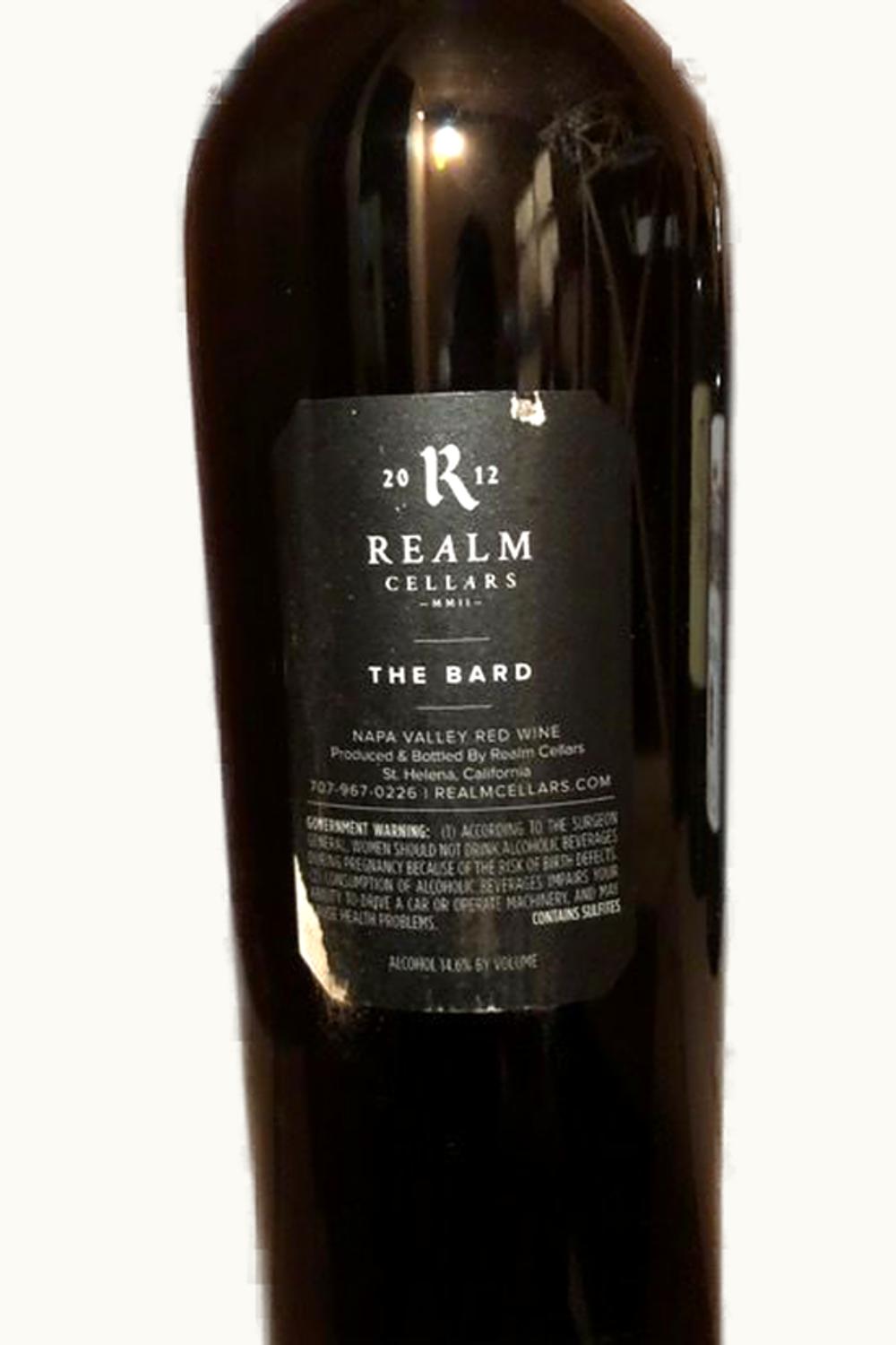 Realm Cellars The Bard Proprietor's Blend, 2012