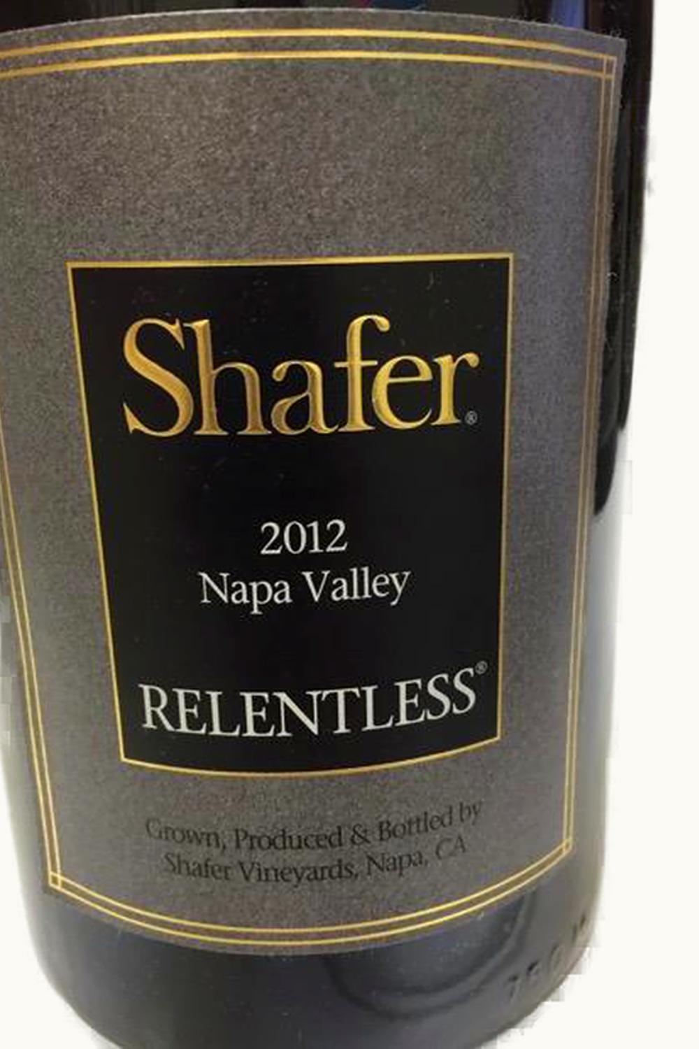 Shafer Vineyards Shafer Vineyards Relentless, 2012