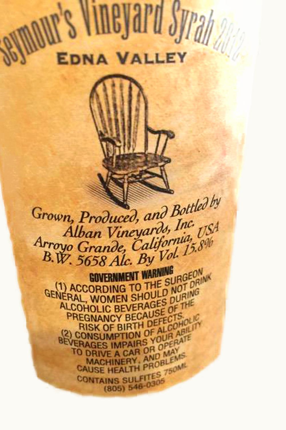 Alban Alban Seymour's Syrah, 2011