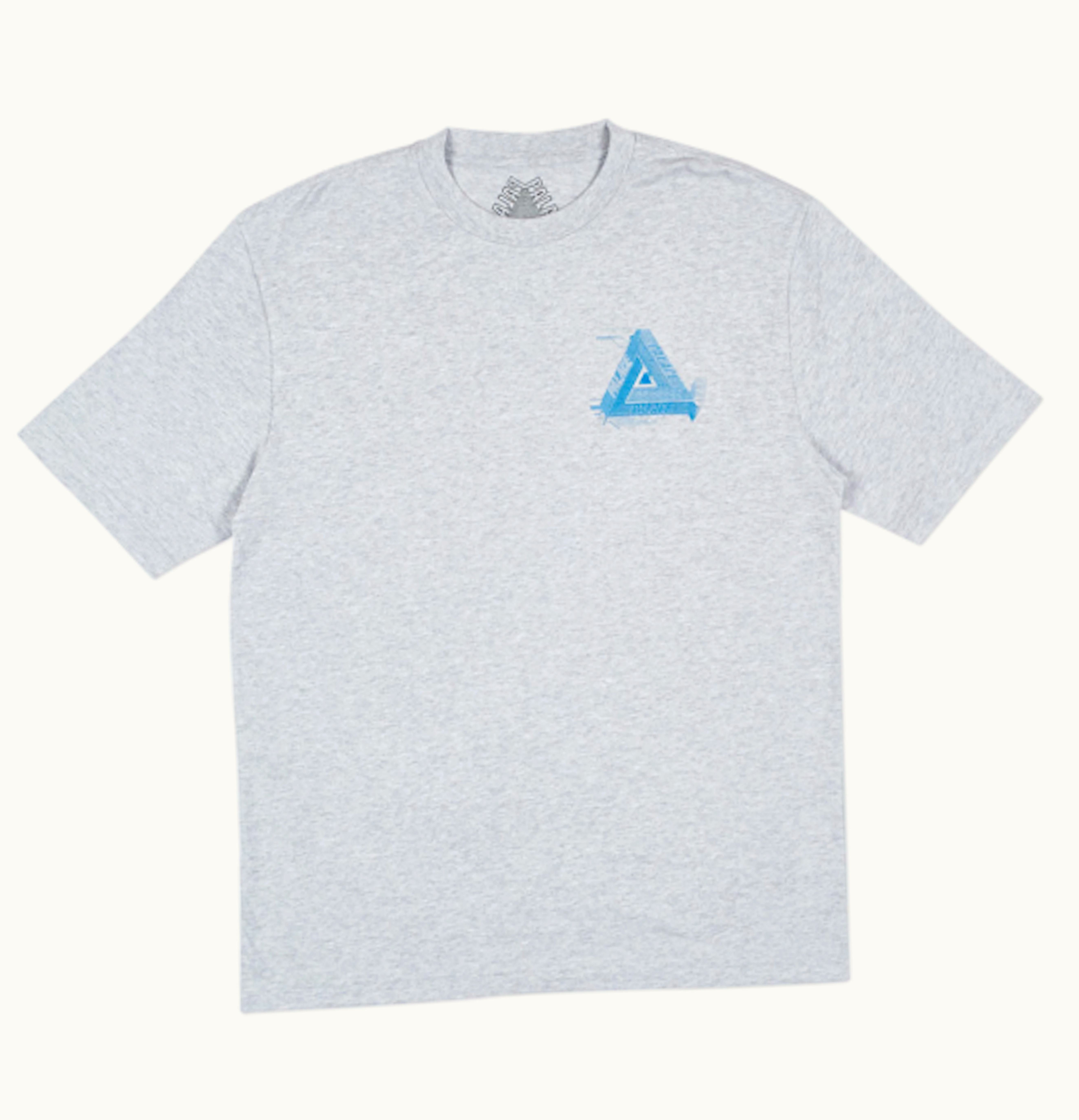 Palace Surkit T Shirt Grey Marl Blue