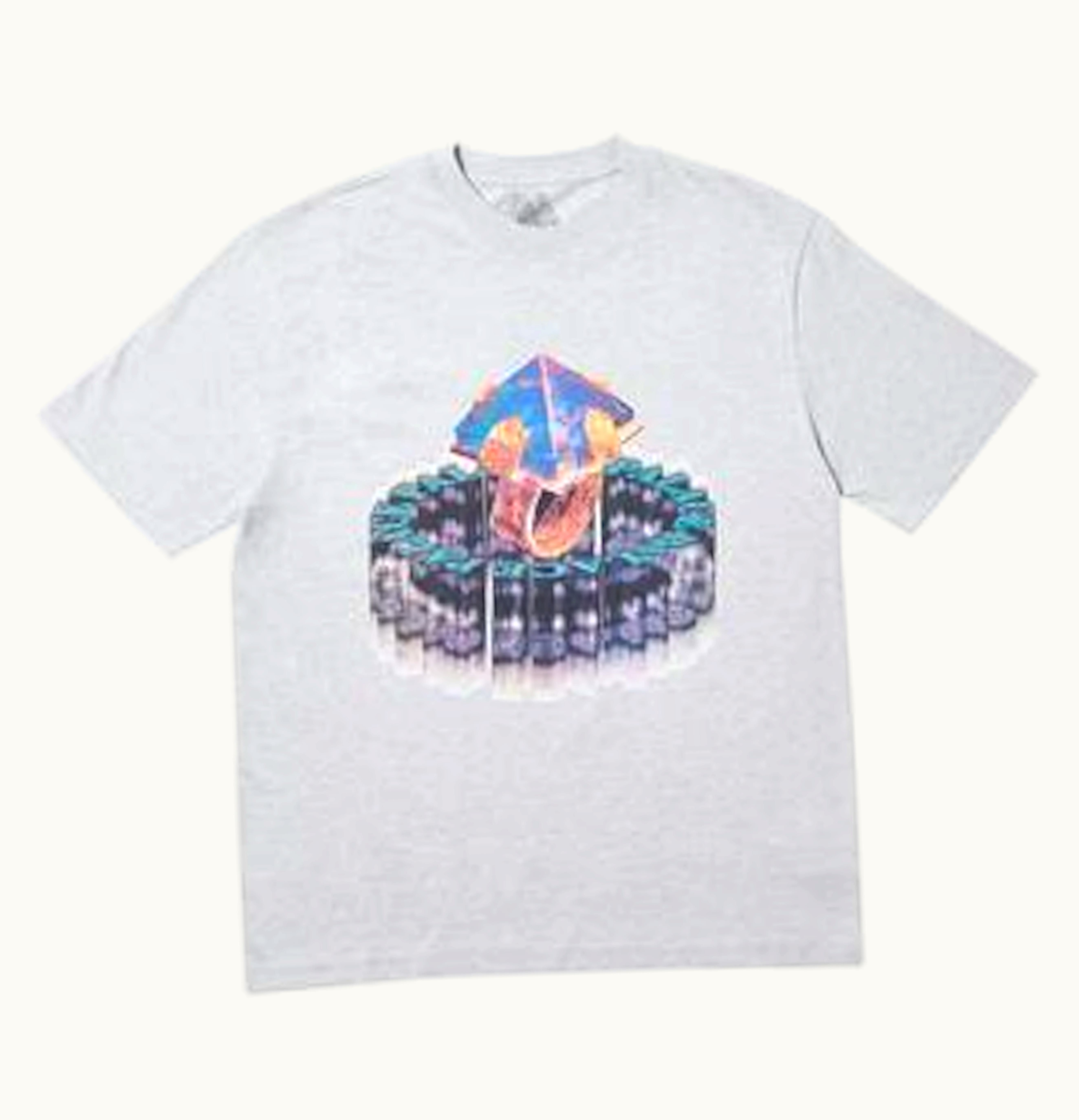 Palace PEGYPT T Shirt Grey Marl
