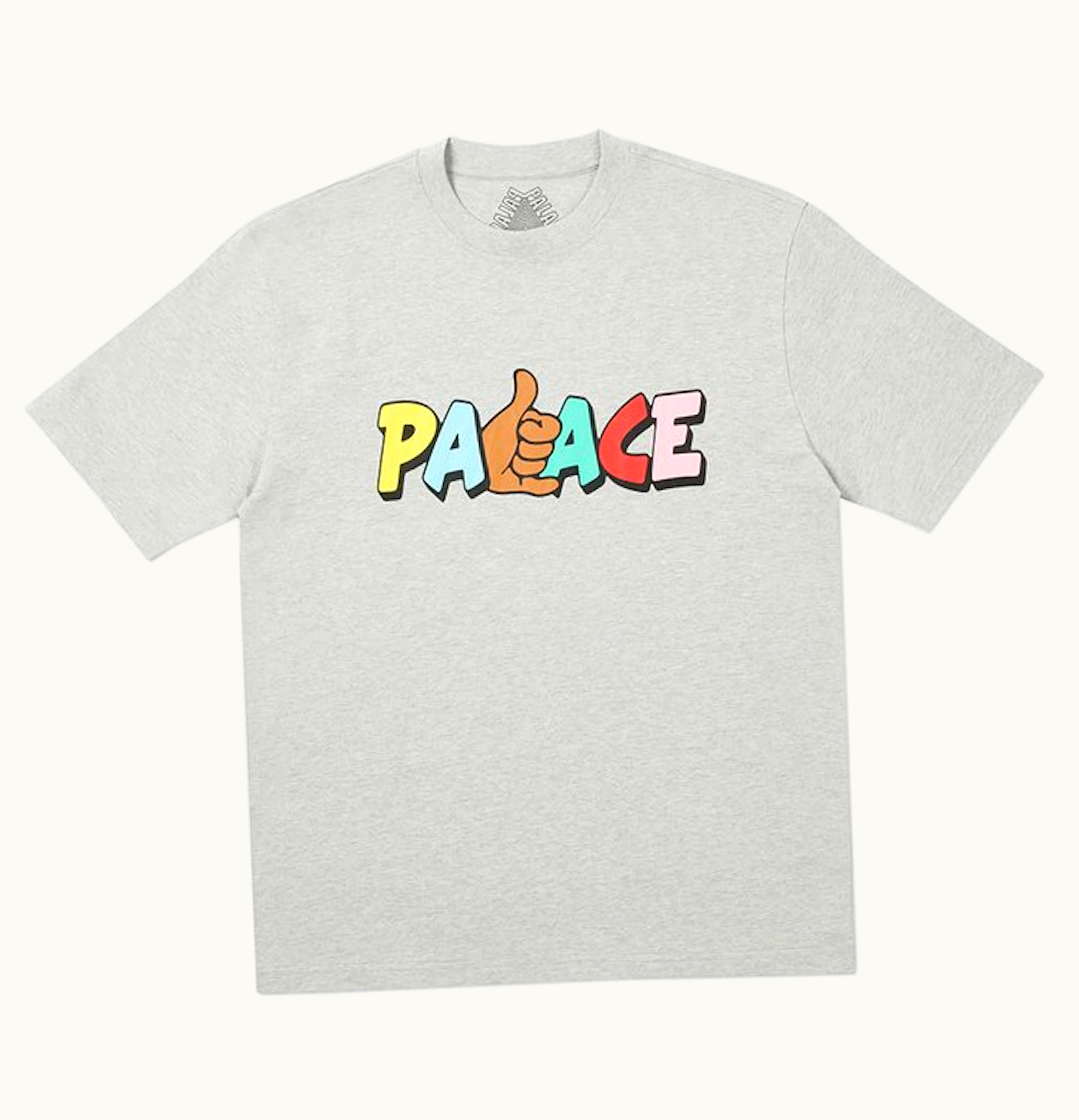 Palace Shitfaced Shaka T Shirt Grey Marl