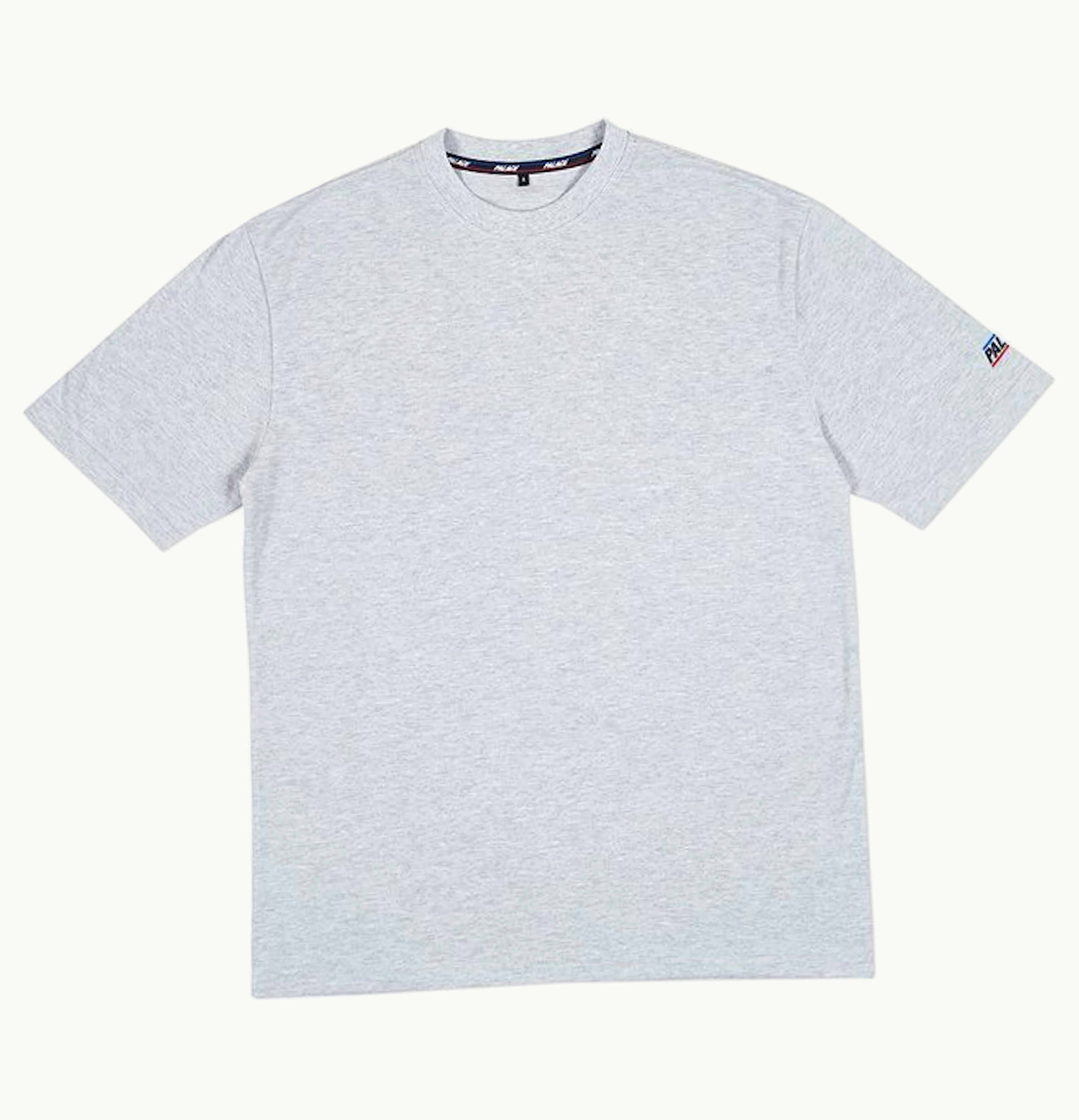 Palace Basically a Pique T Shirt Grey Marl