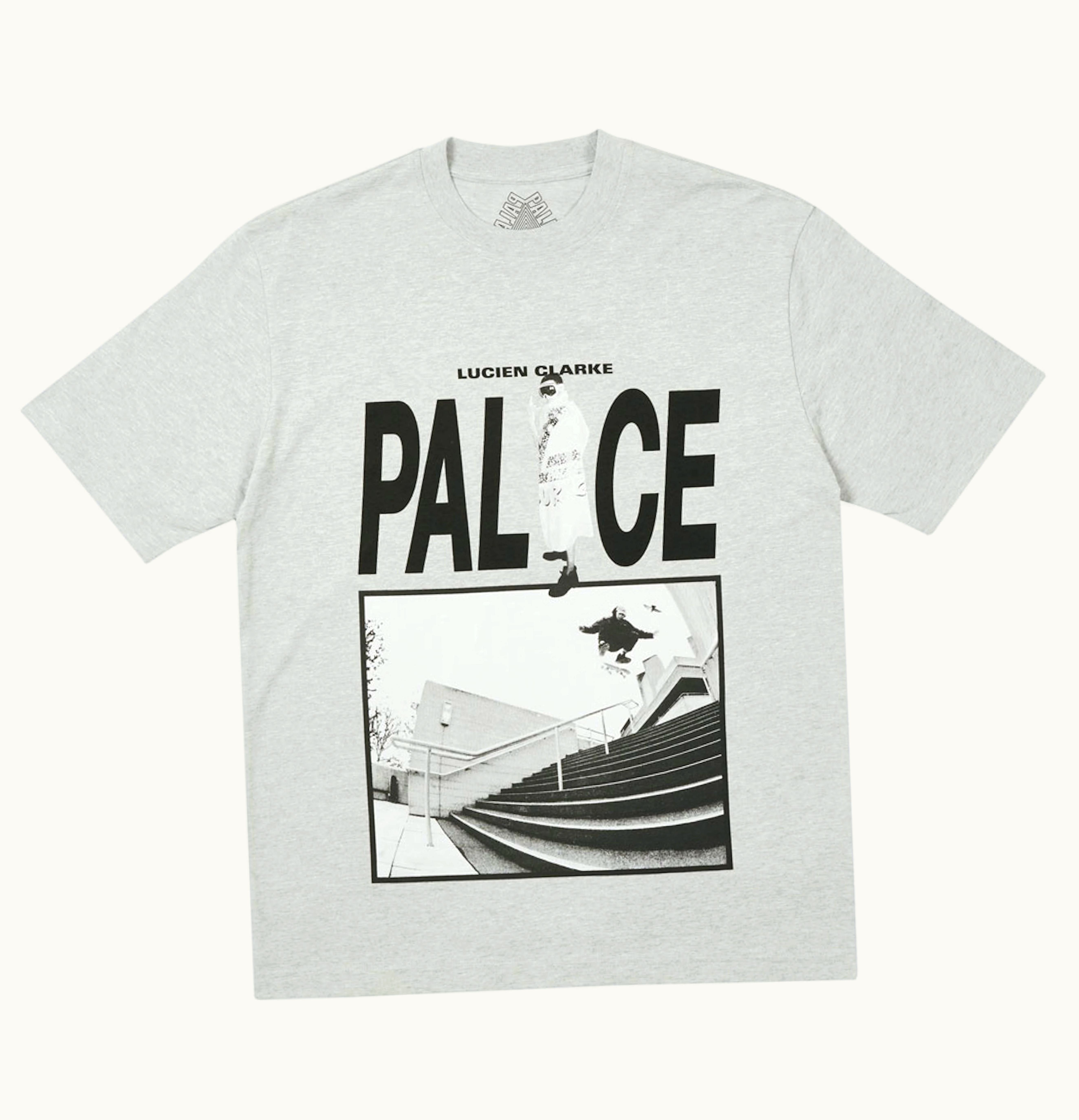 Palace Some Kinda Skate T Shirt Grey Marl