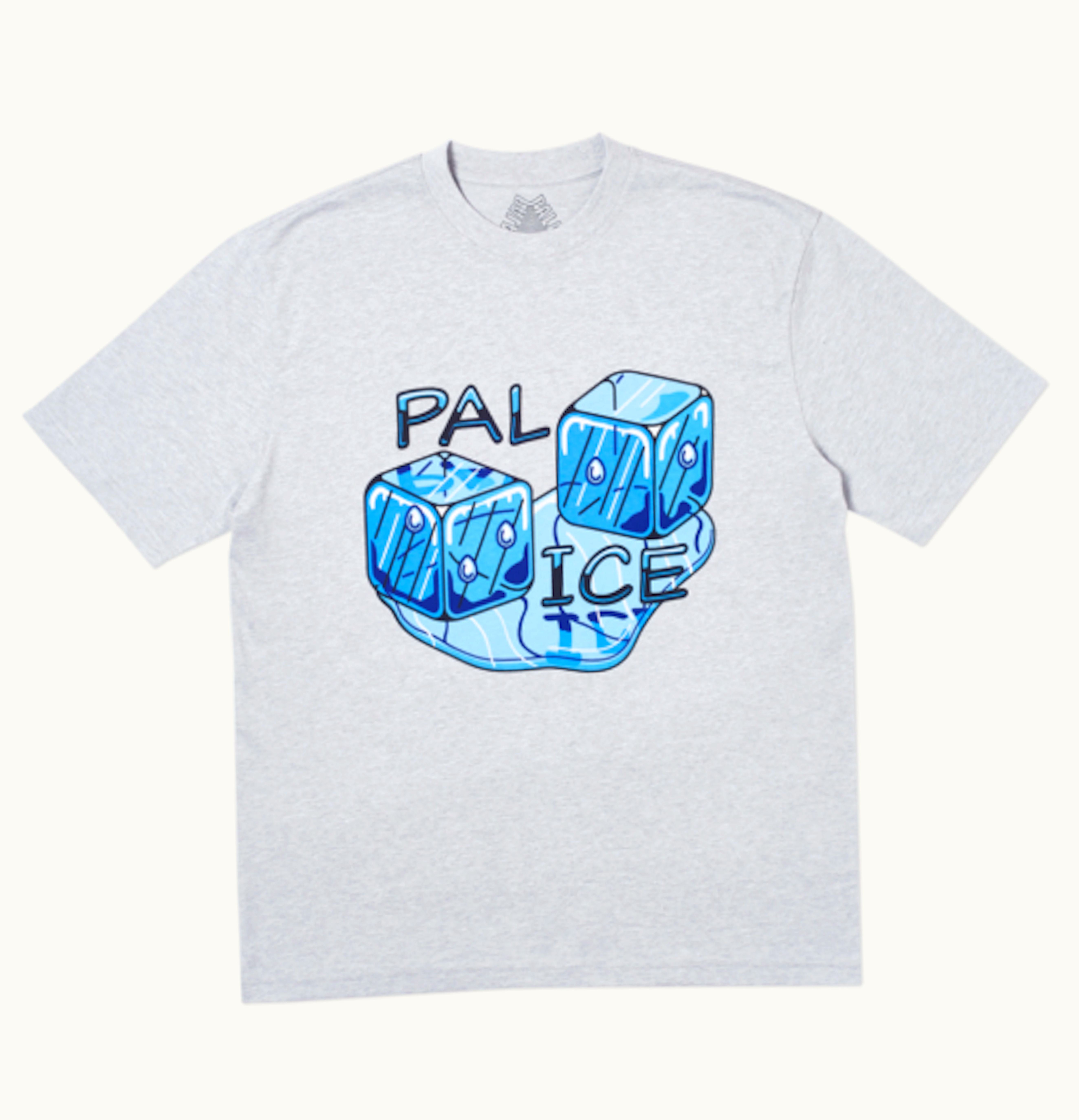 Palace Pal Ice T Shirt SS19 Grey Marl