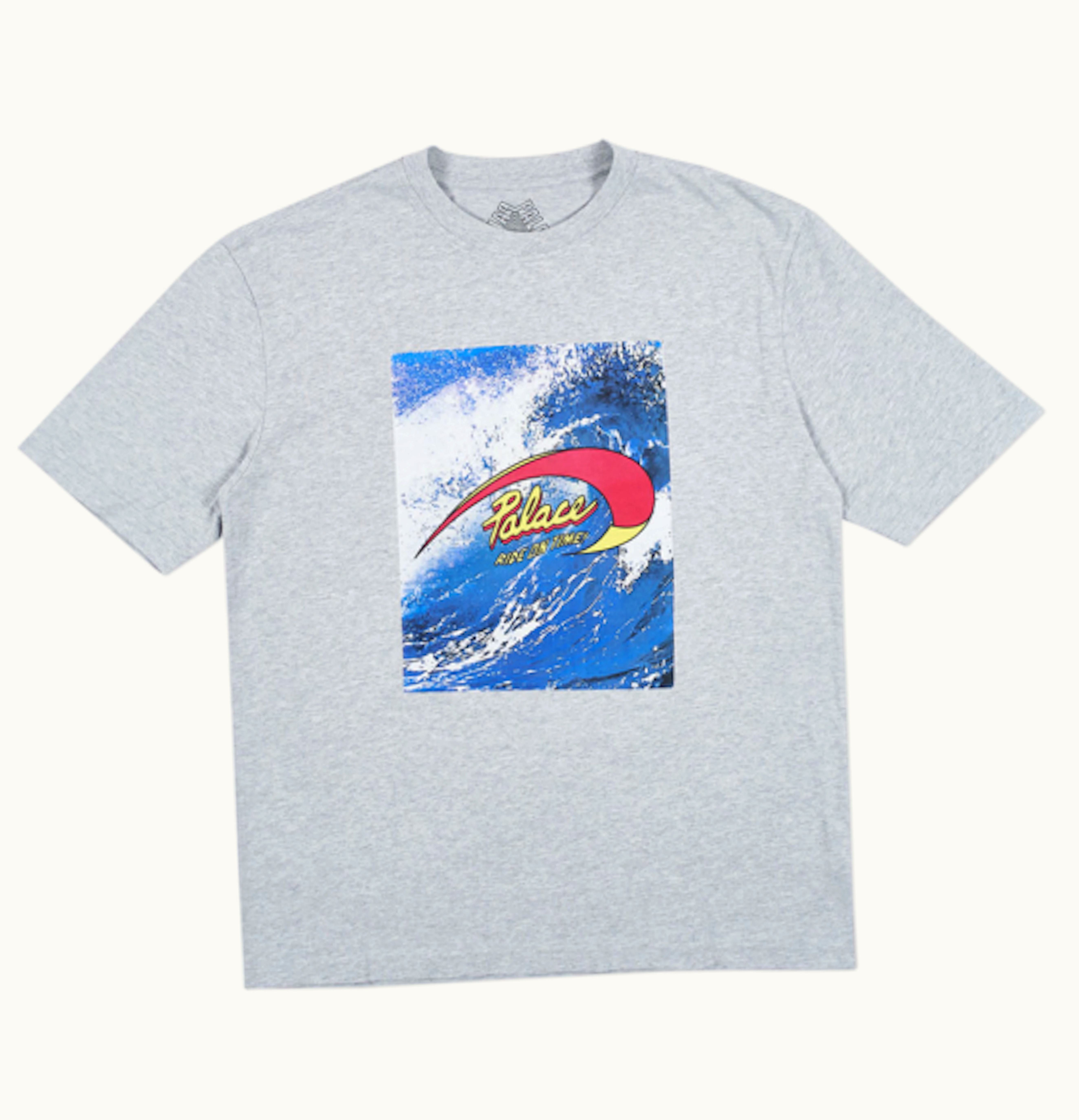 Palace Ride T Shirt Grey Marl