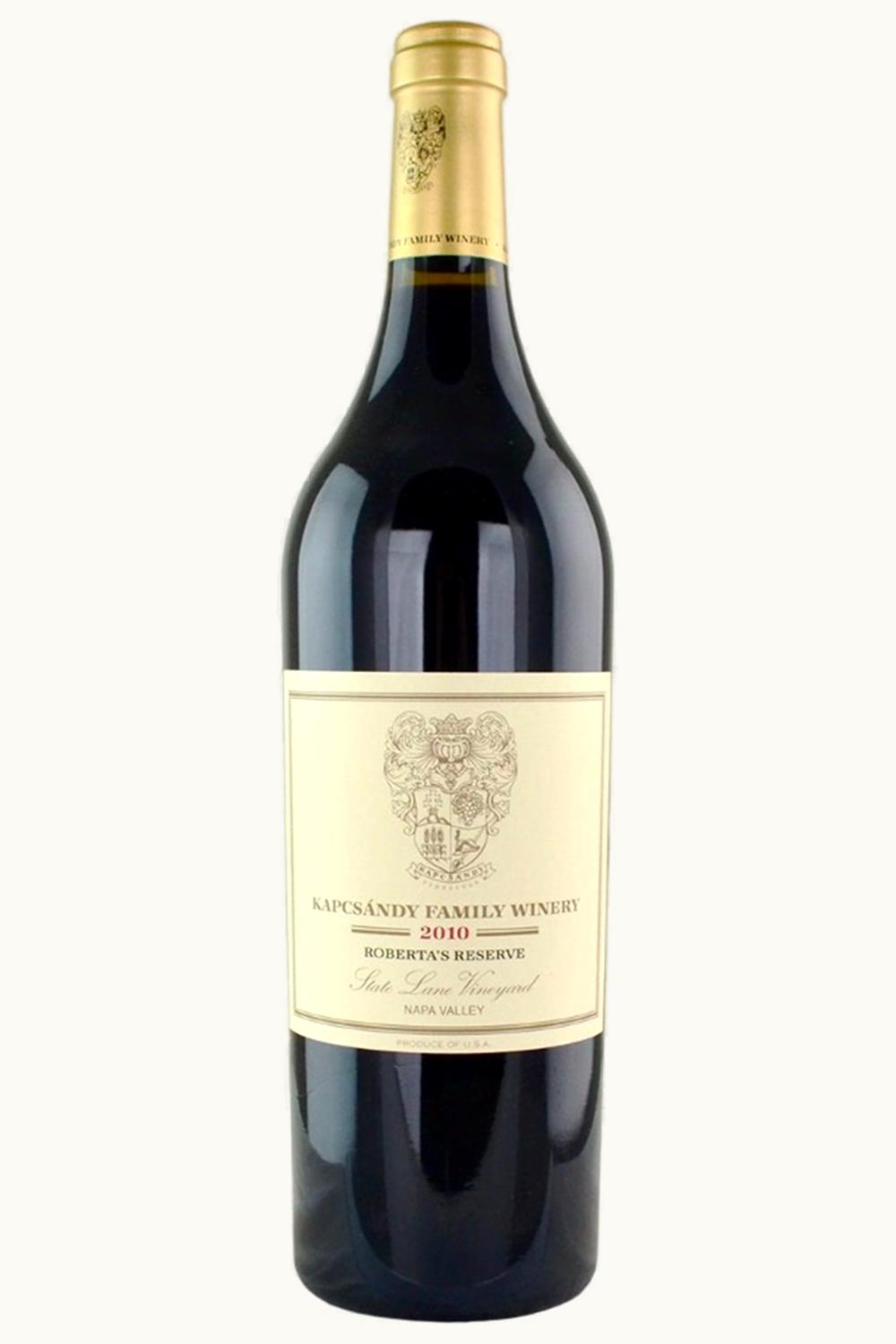 Kapcsandy Family Kapcsandy Family State Lane Roberta's Reserve Cabernet Sauvignon, 2010