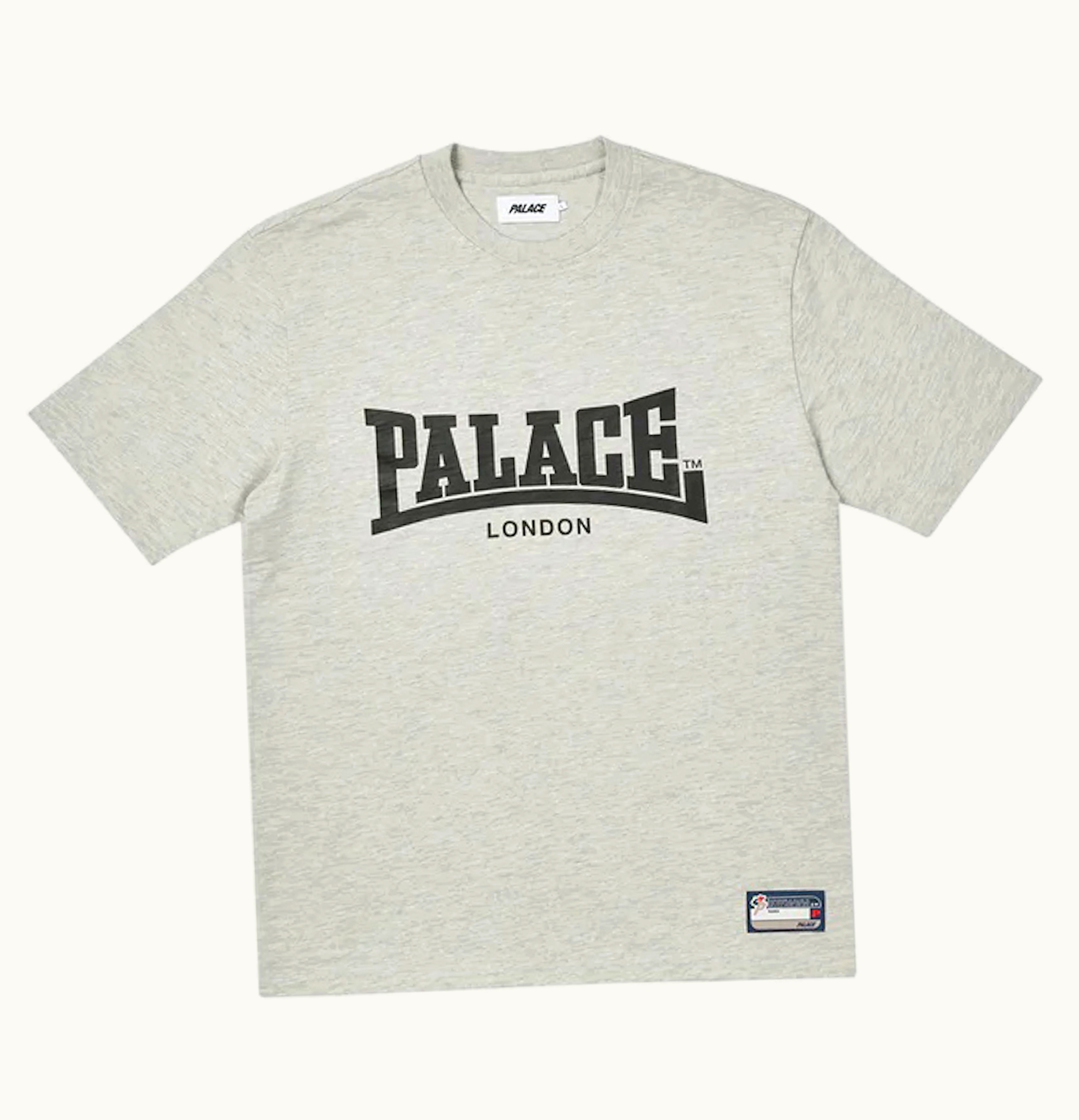 Palace Slub Stronger T shirt Grey Marl
