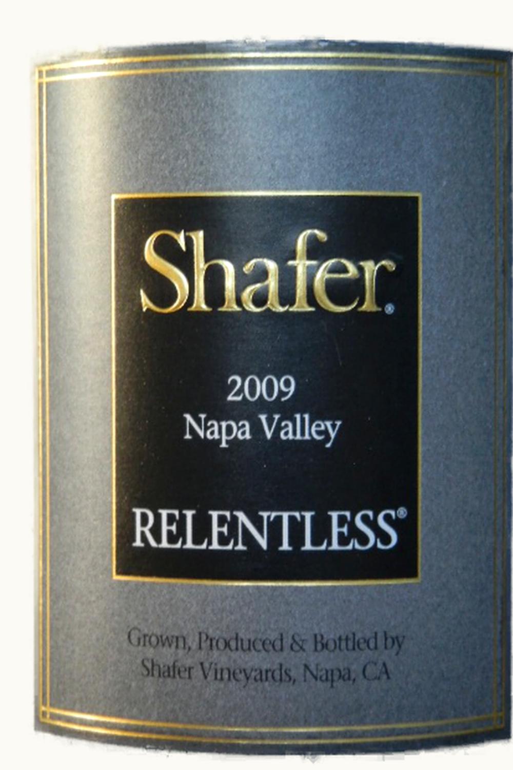 Shafer Vineyards Shafer Vineyards Relentless, 2009
