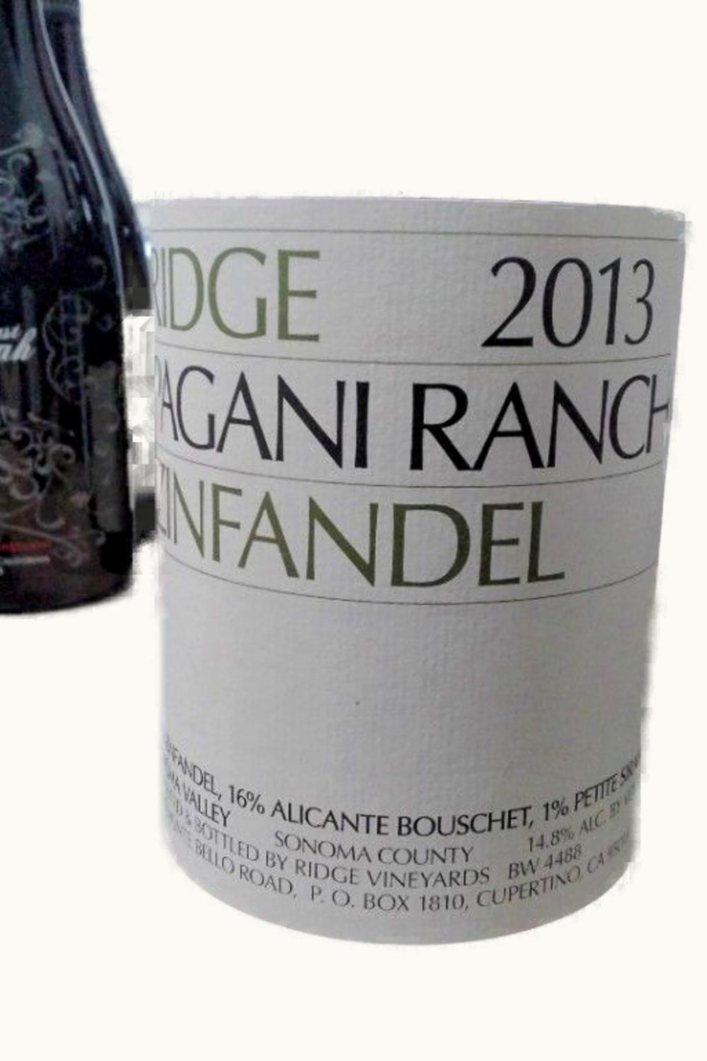 Ridge Vineyards Ridge Vineyards Pagani Ranch Zinfandel, 2009