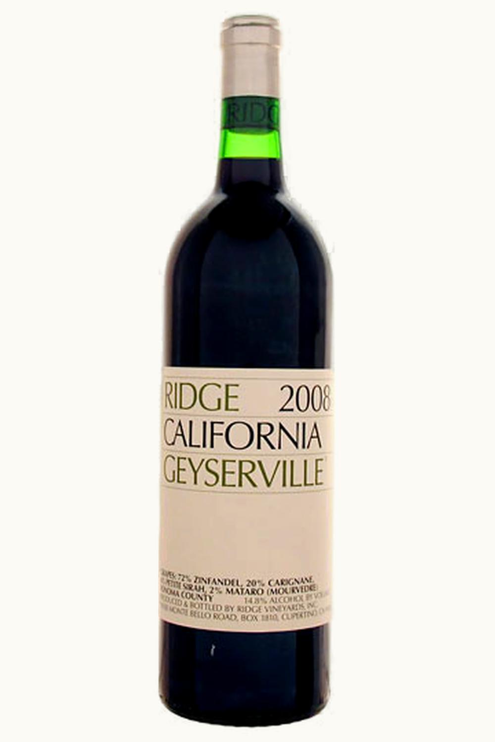 Ridge Vineyards Ridge Vineyards Geyserville, 2008