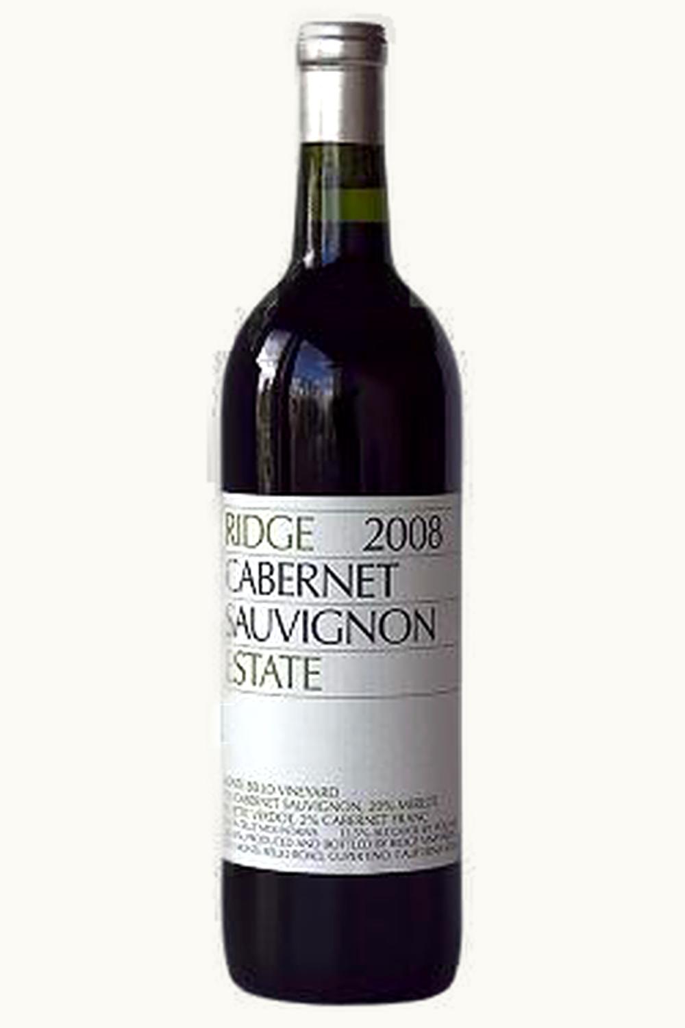 Ridge Vineyards Ridge Vineyards Estate Cabernet Sauvignon, 2008