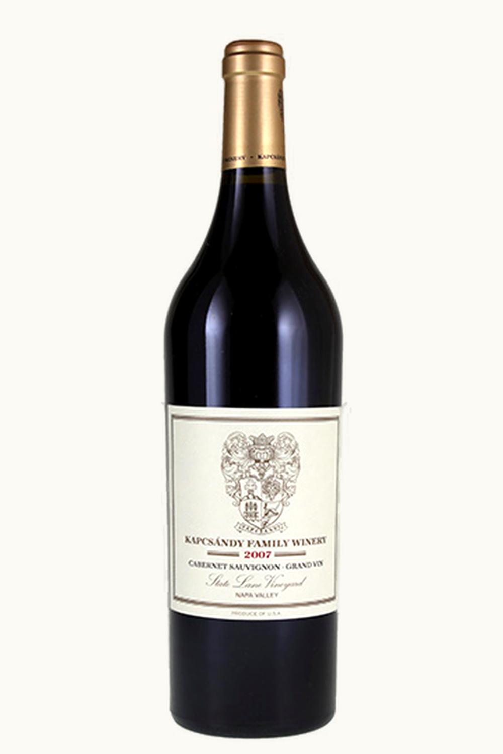 Kapcsándy Family Winery Kapcsándy Family Winery State Lane Grand Cabernet Sauvignon, 2007