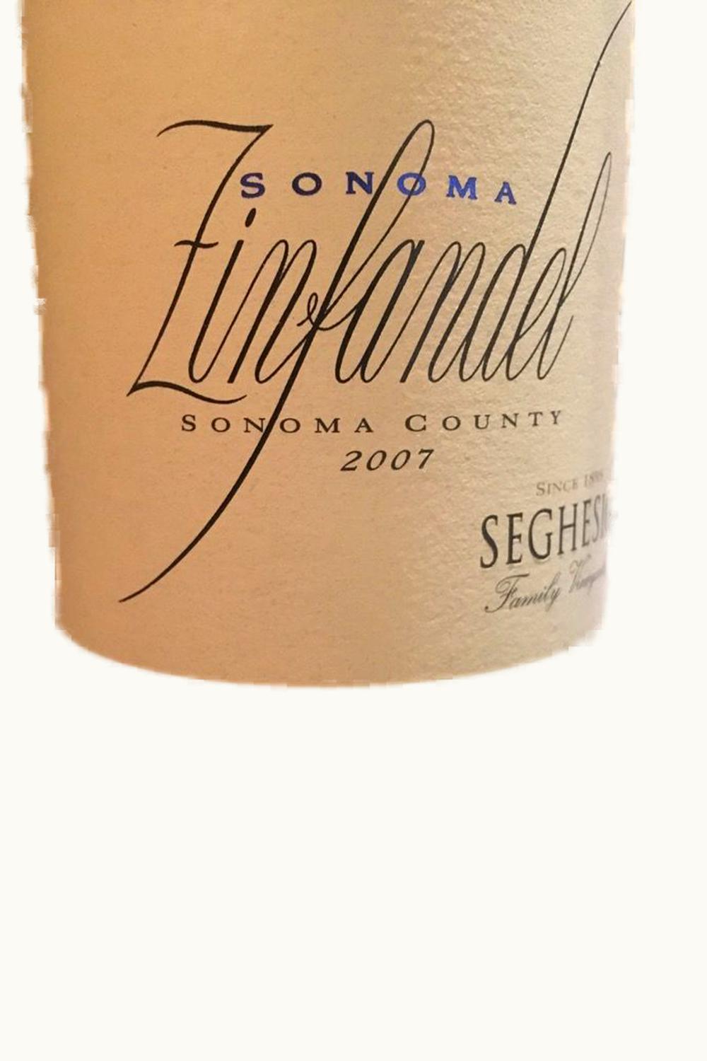 Seghesio Family Zinfandel, 2007