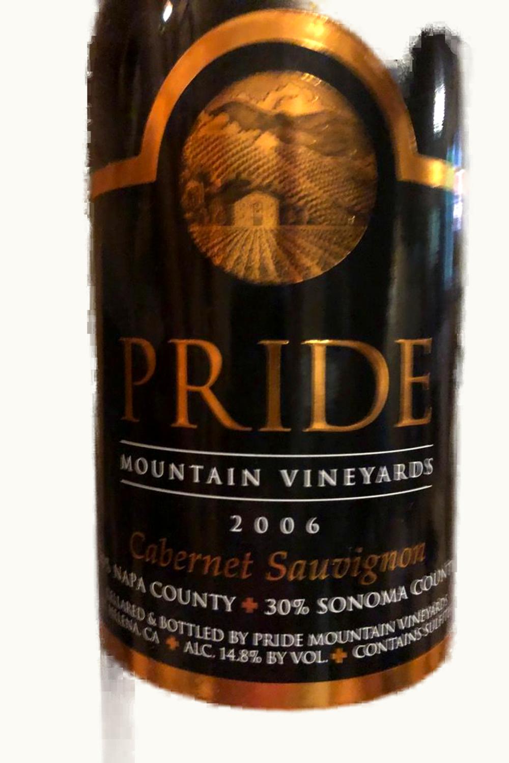 Pride Mountain Pride Mountain Cabernet Sauvignon, 2006