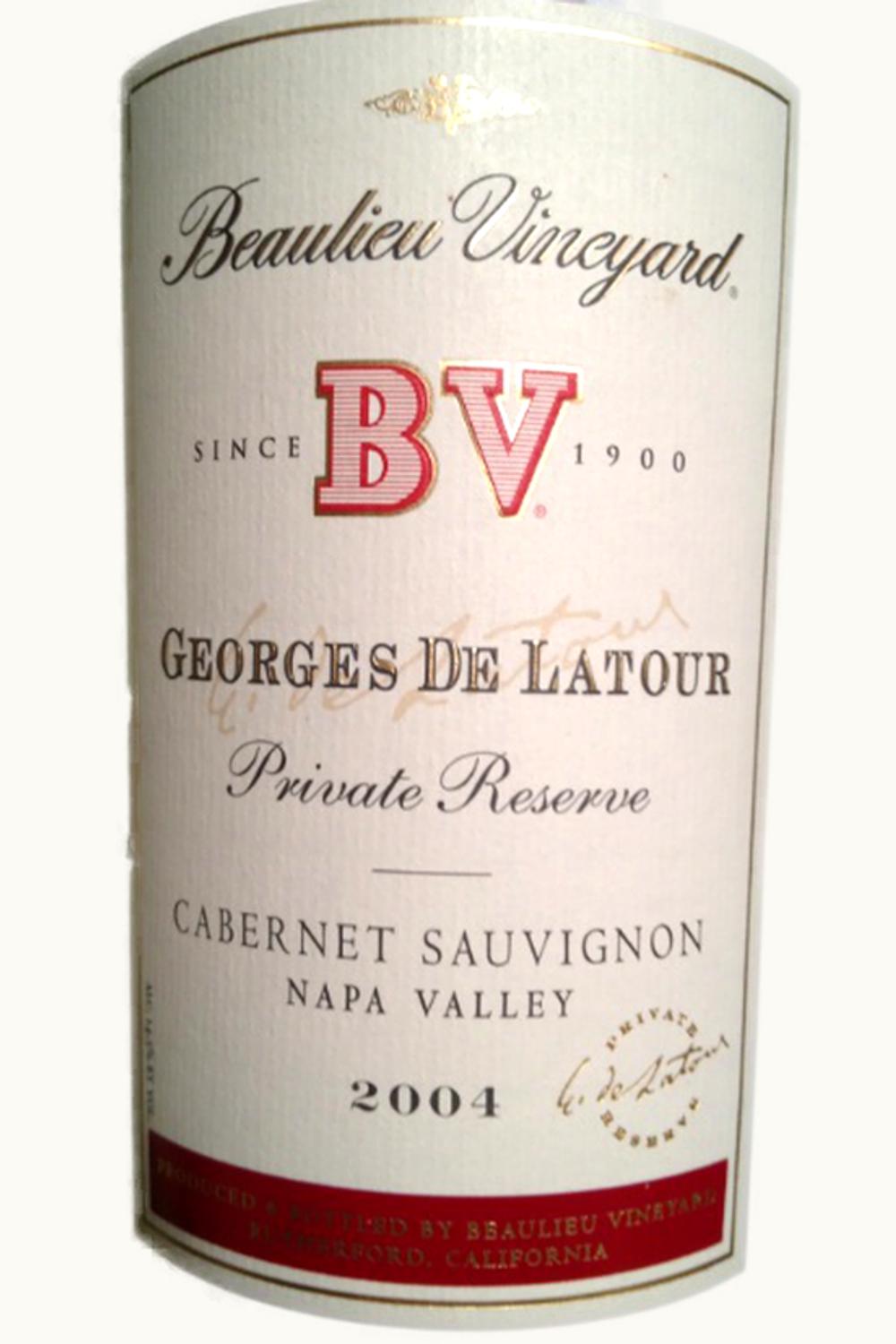 Beaulieu Vineyard Beaulieu Vineyard George de Latour Private Reserve, 2004